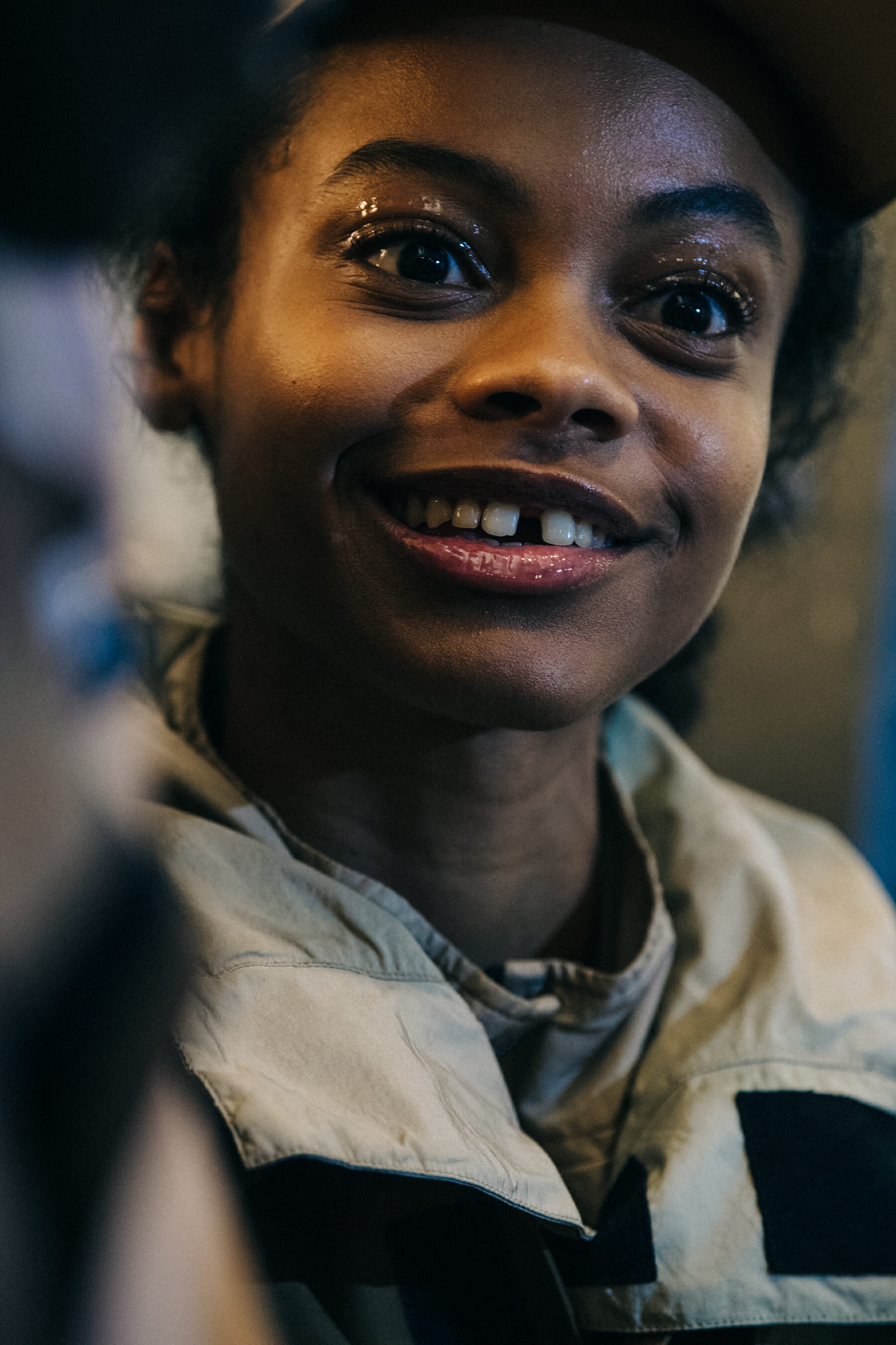 Aaliyah Hydes backstage at 1017 Alyx 9SM