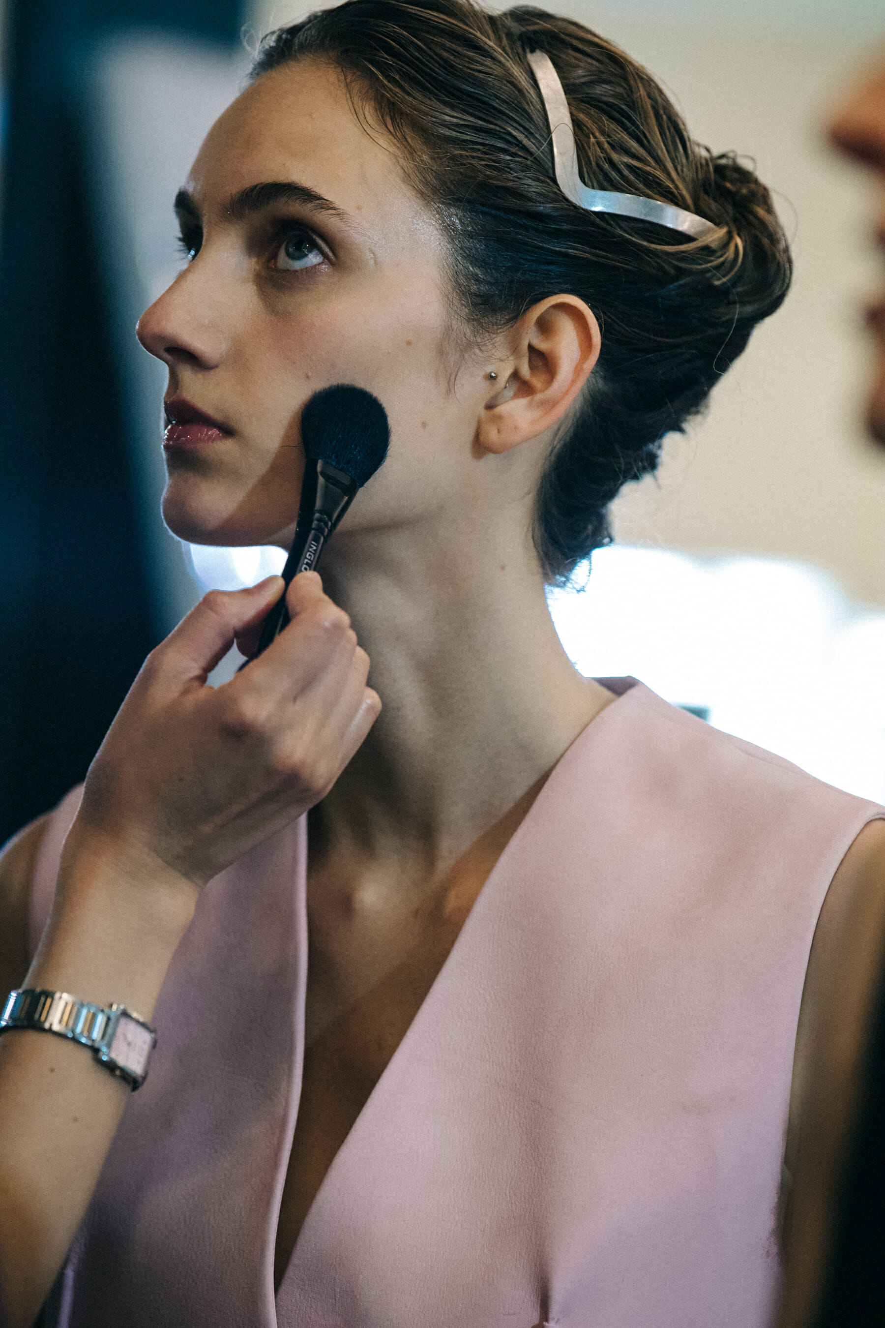 Sarah Menezes Potzelsberger backstage at 1017 Alyx 9SM