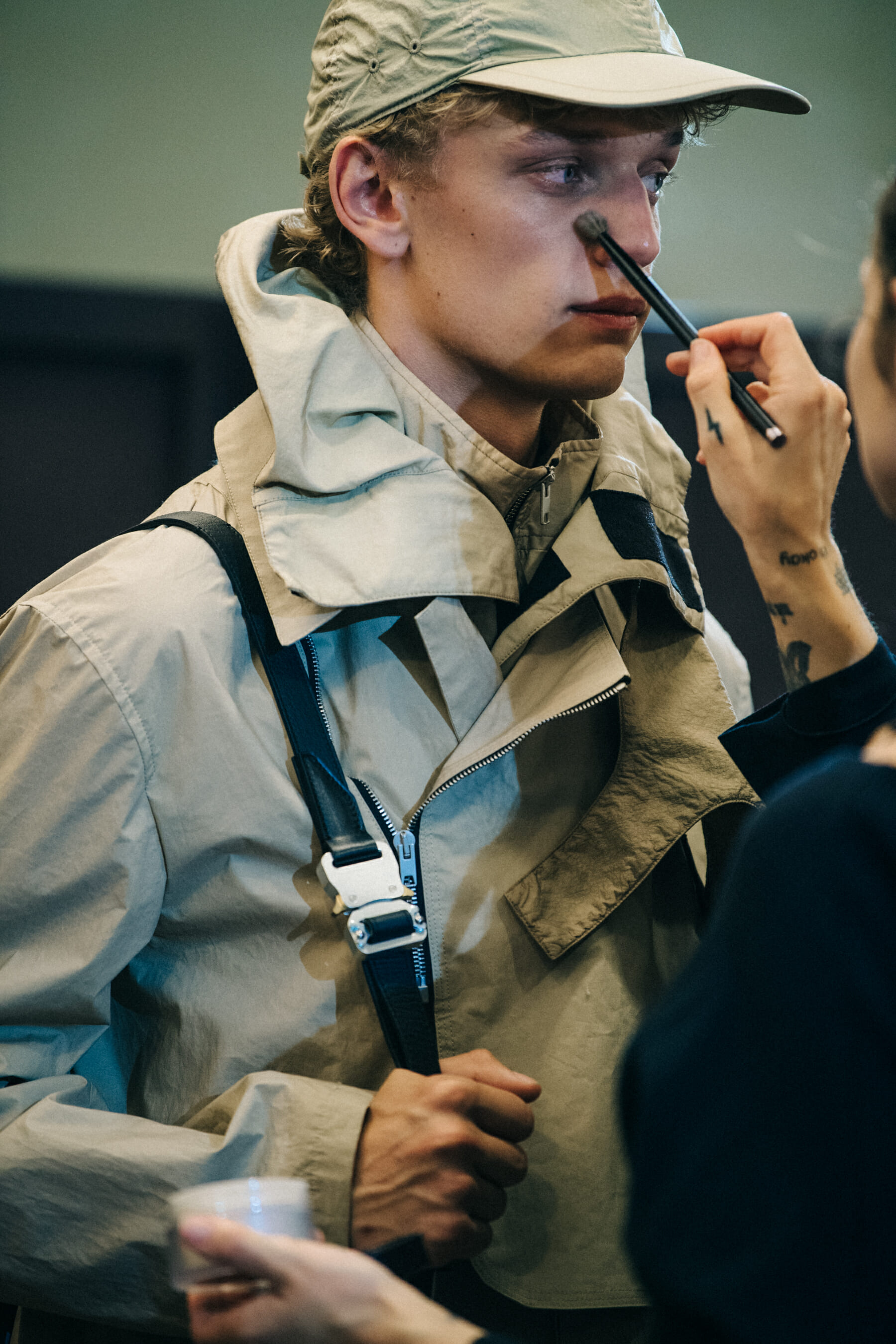 Peter Dupont backstage at 1017 Alyx 9SM