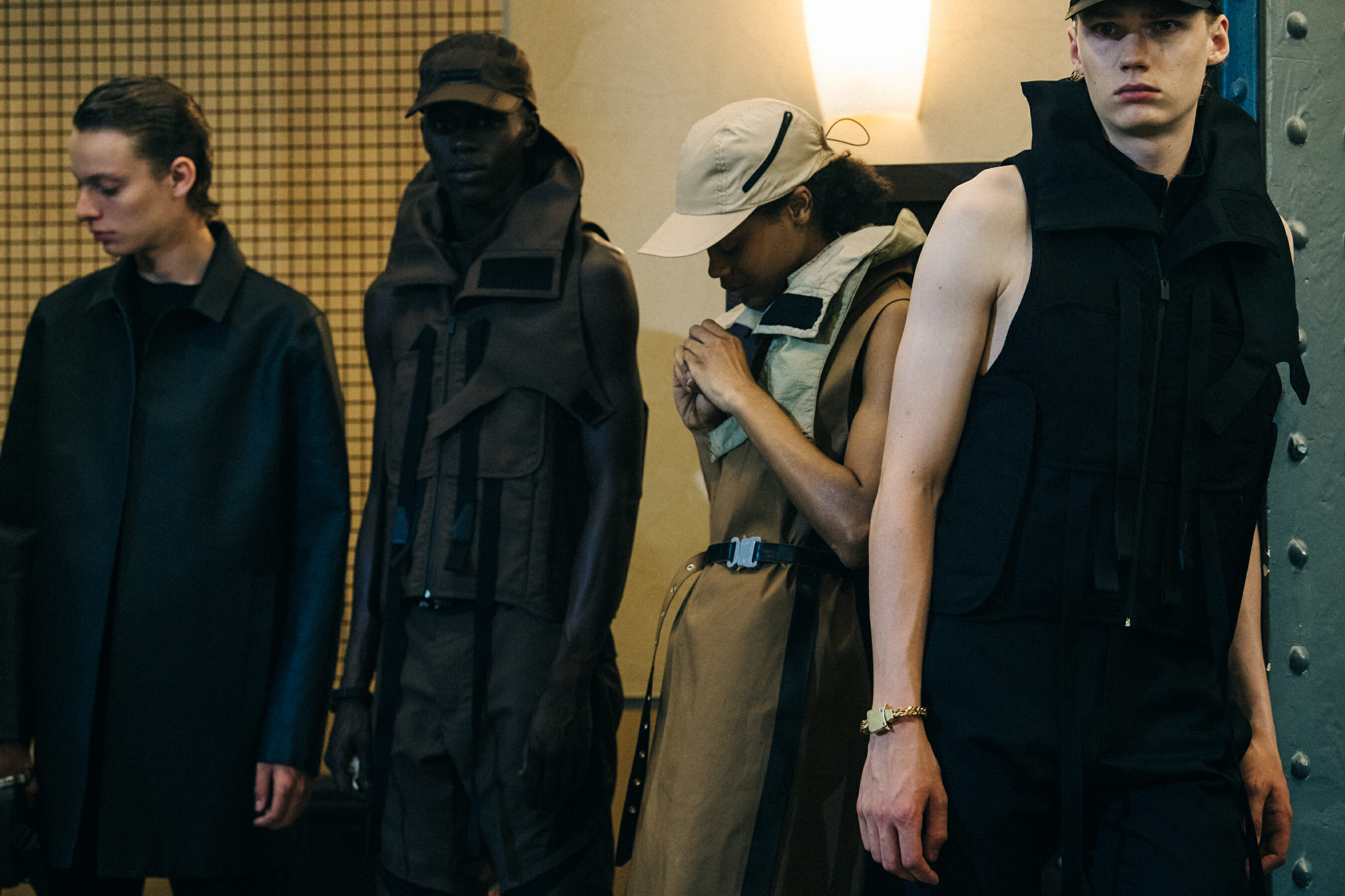 Fisher Smith backstage at 1017 Alyx 9SM