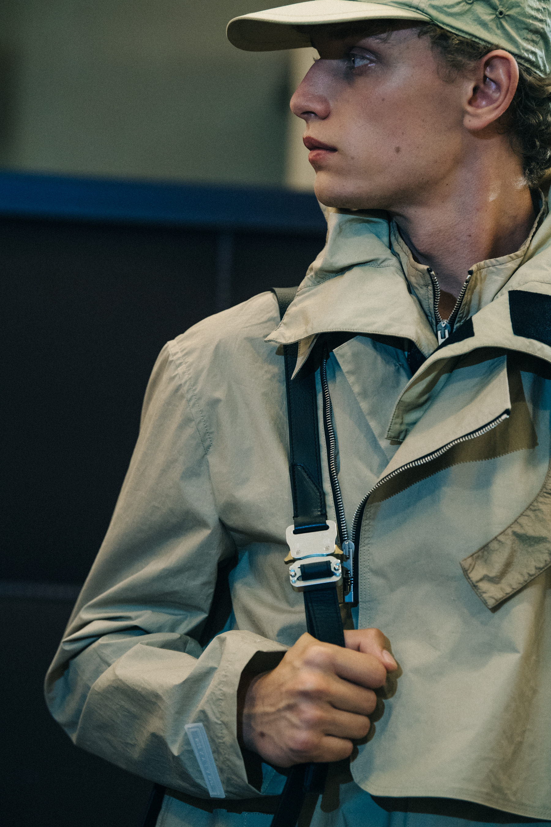 Peter Dupont backstage at 1017 Alyx 9SM