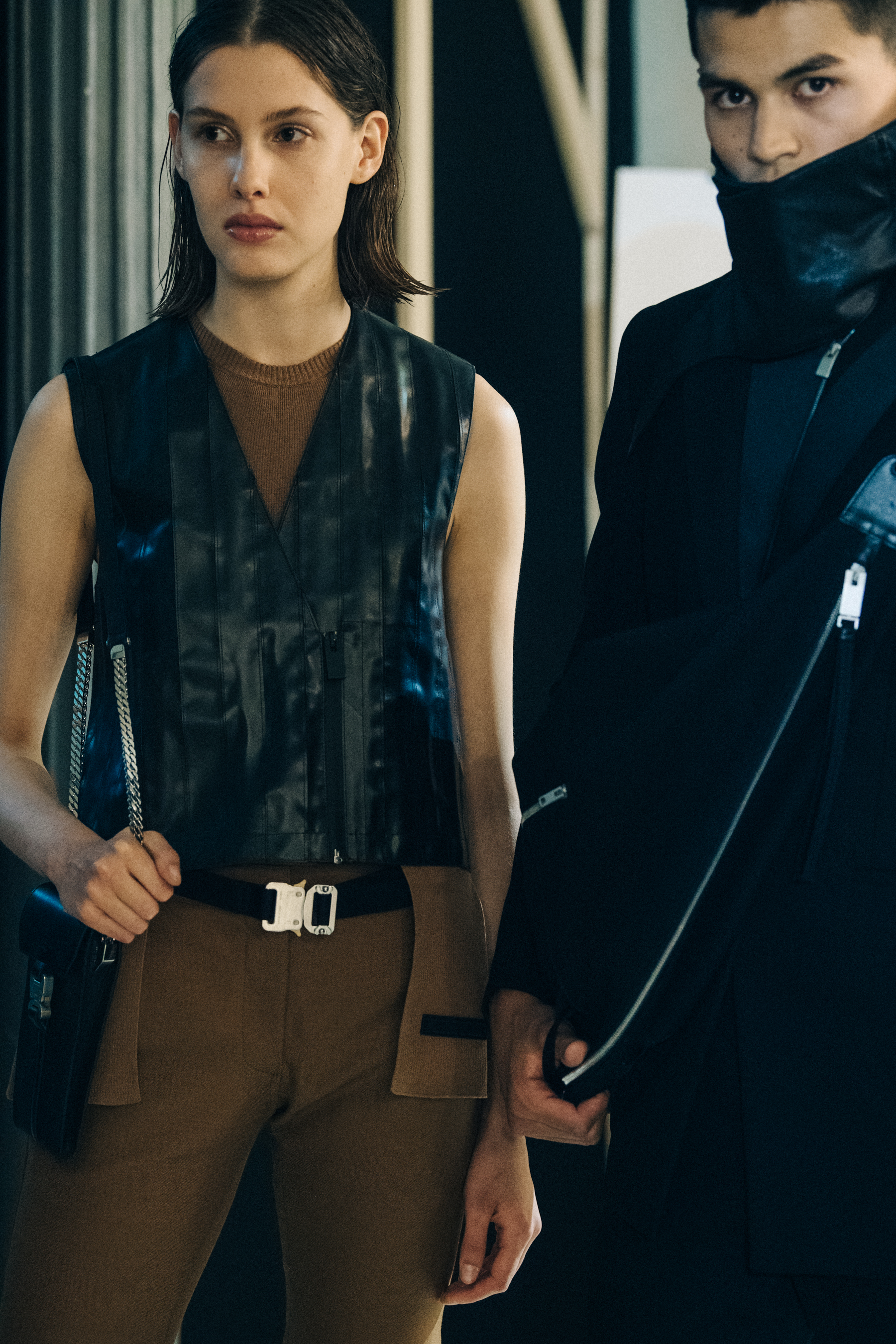 Models wearing dark outfits at 1017 Alyx 9SM