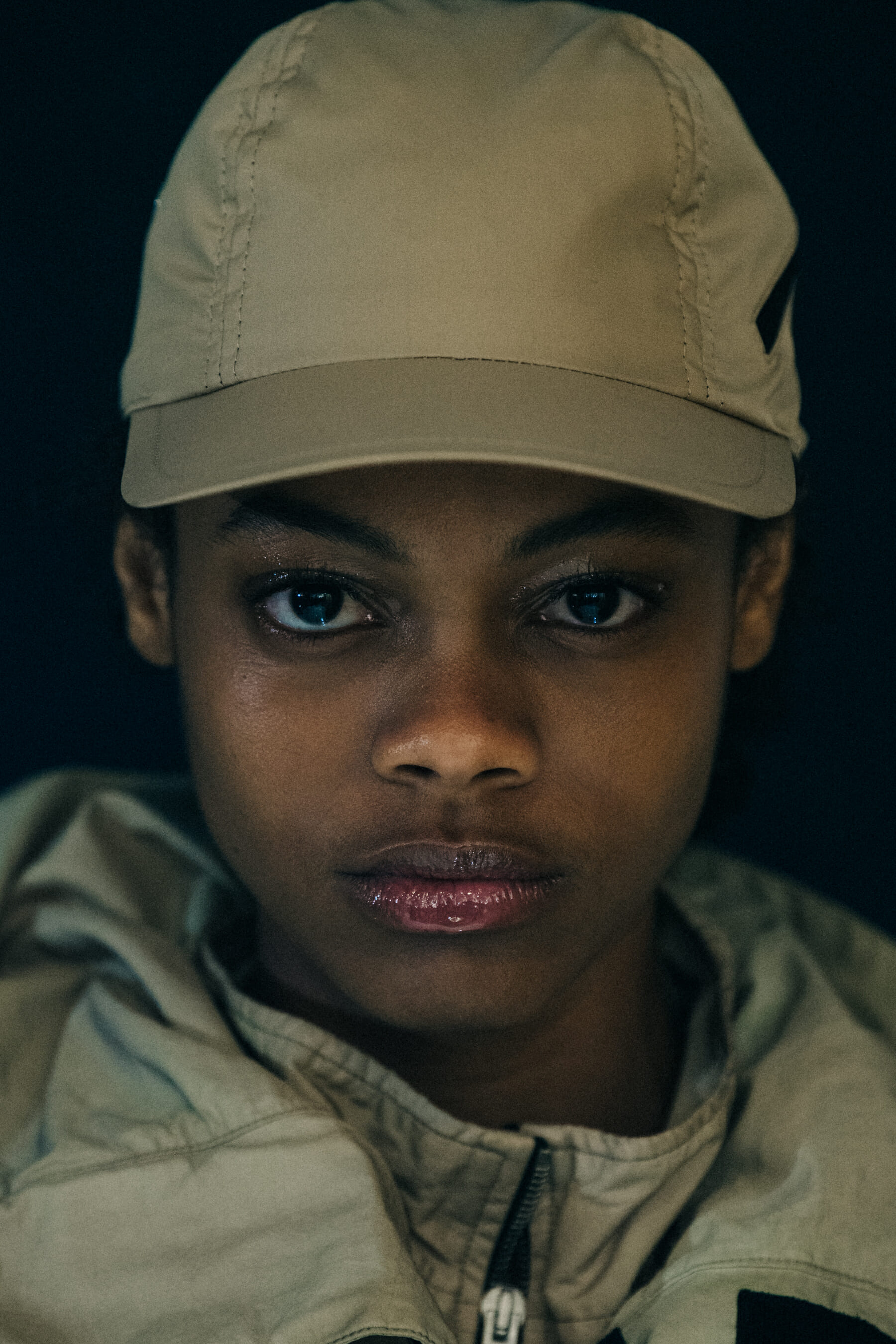 Aaliyah Hydes backstage at 1017 Alyx 9SM