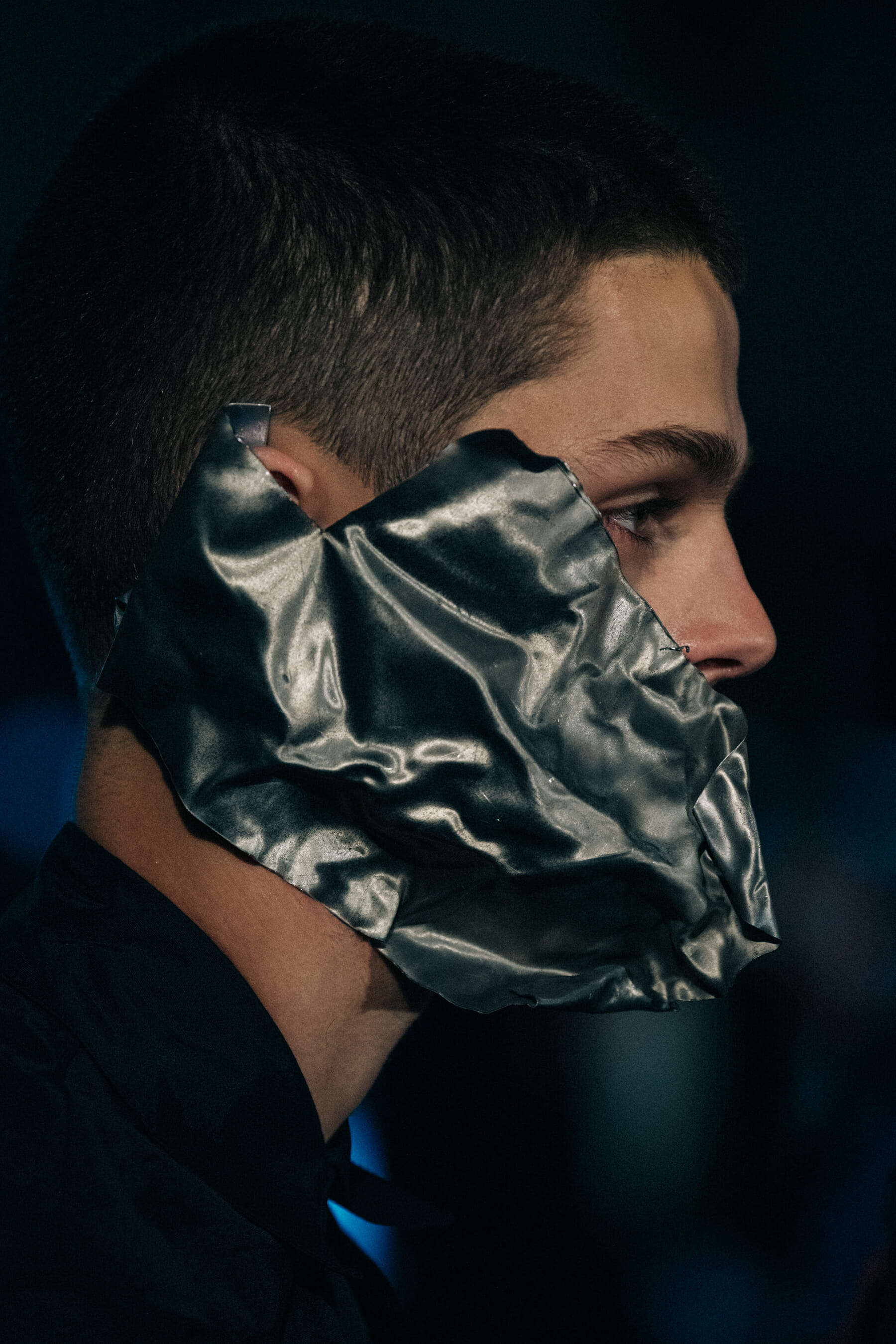 Noah Morley backstage at A Cold Wall