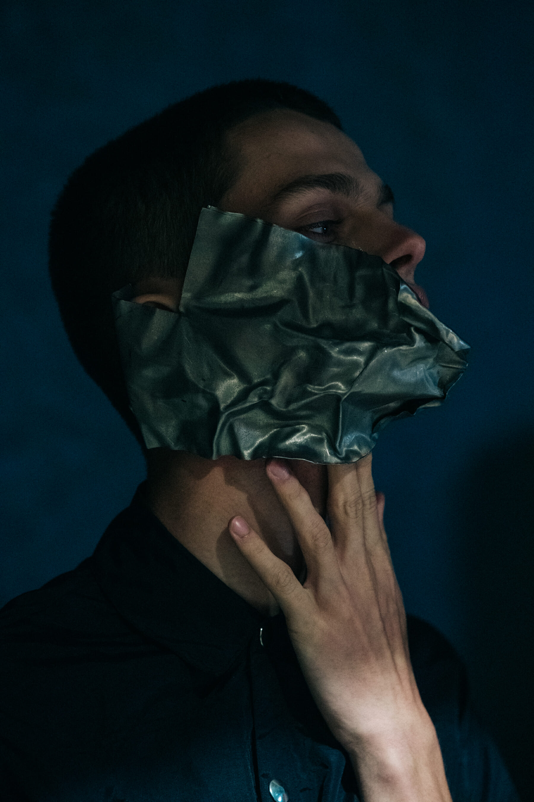 Noah Morley backstage at A Cold Wall