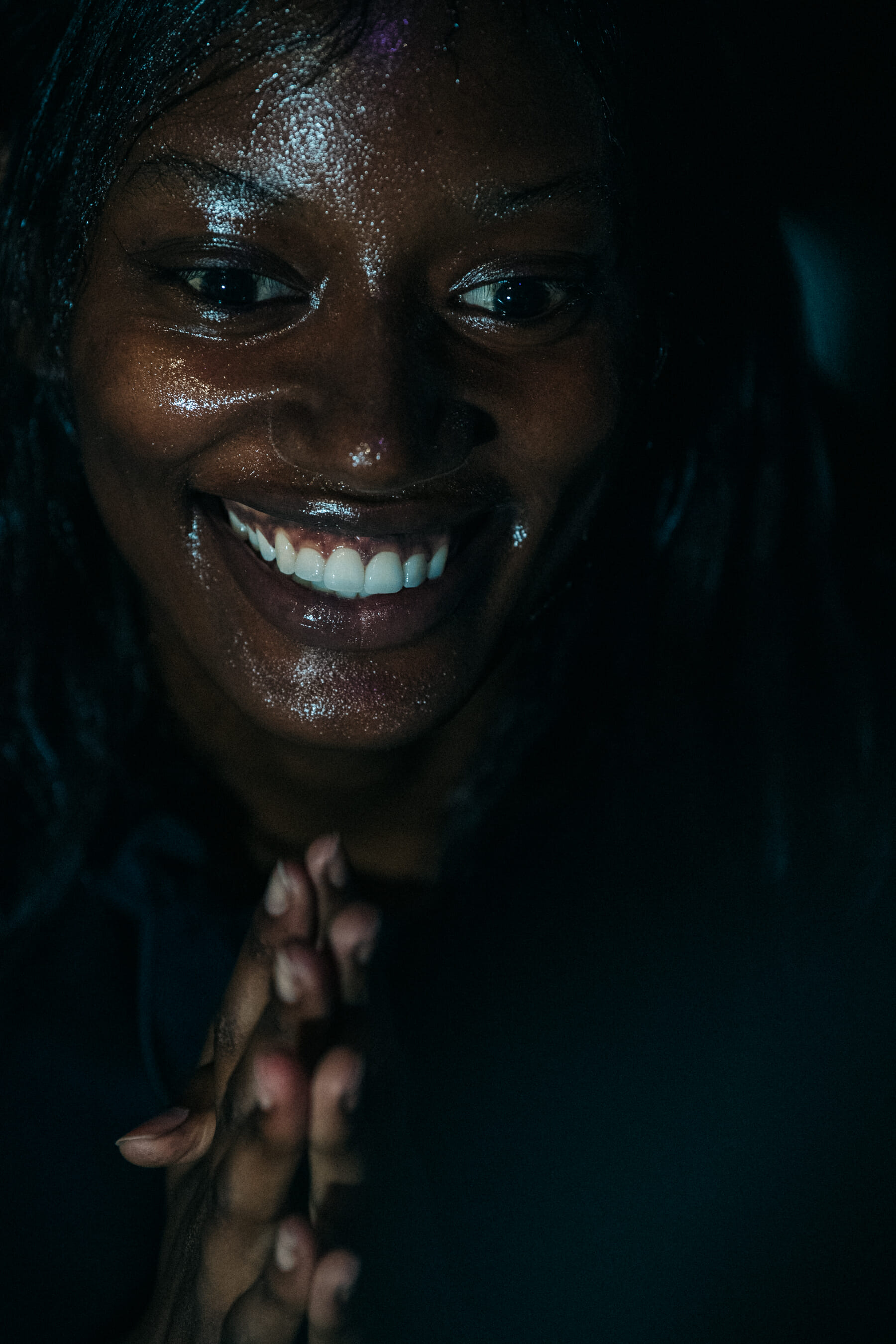 Brenda Mutoni backstage at A Cold Wall