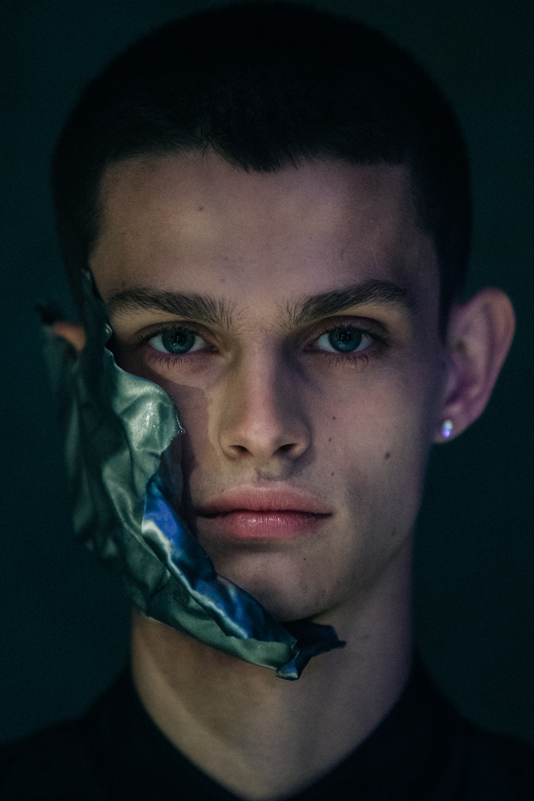 Noah Morley backstage at A Cold Wall