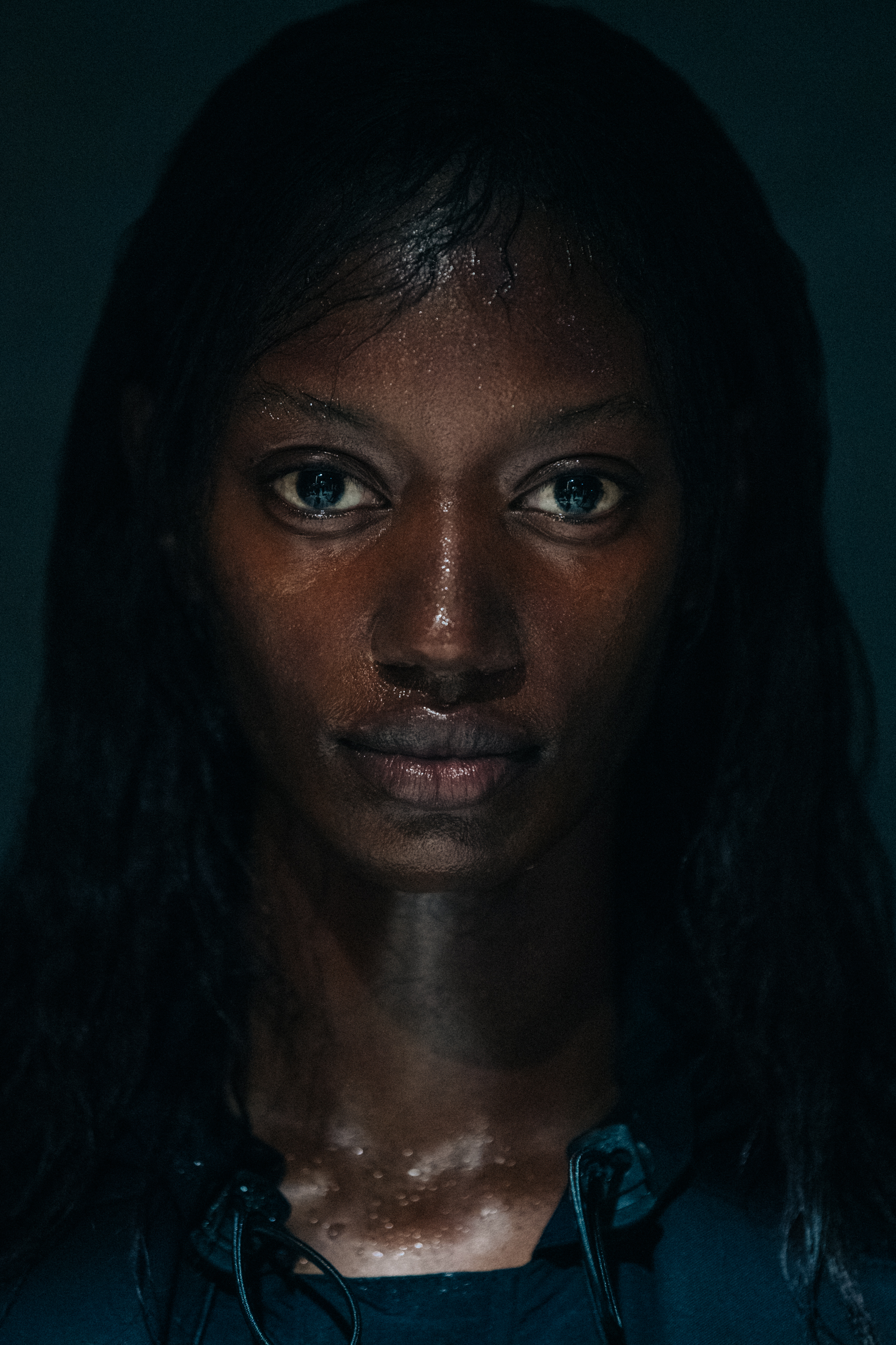 Brenda Mutoni backstage at A Cold Wall