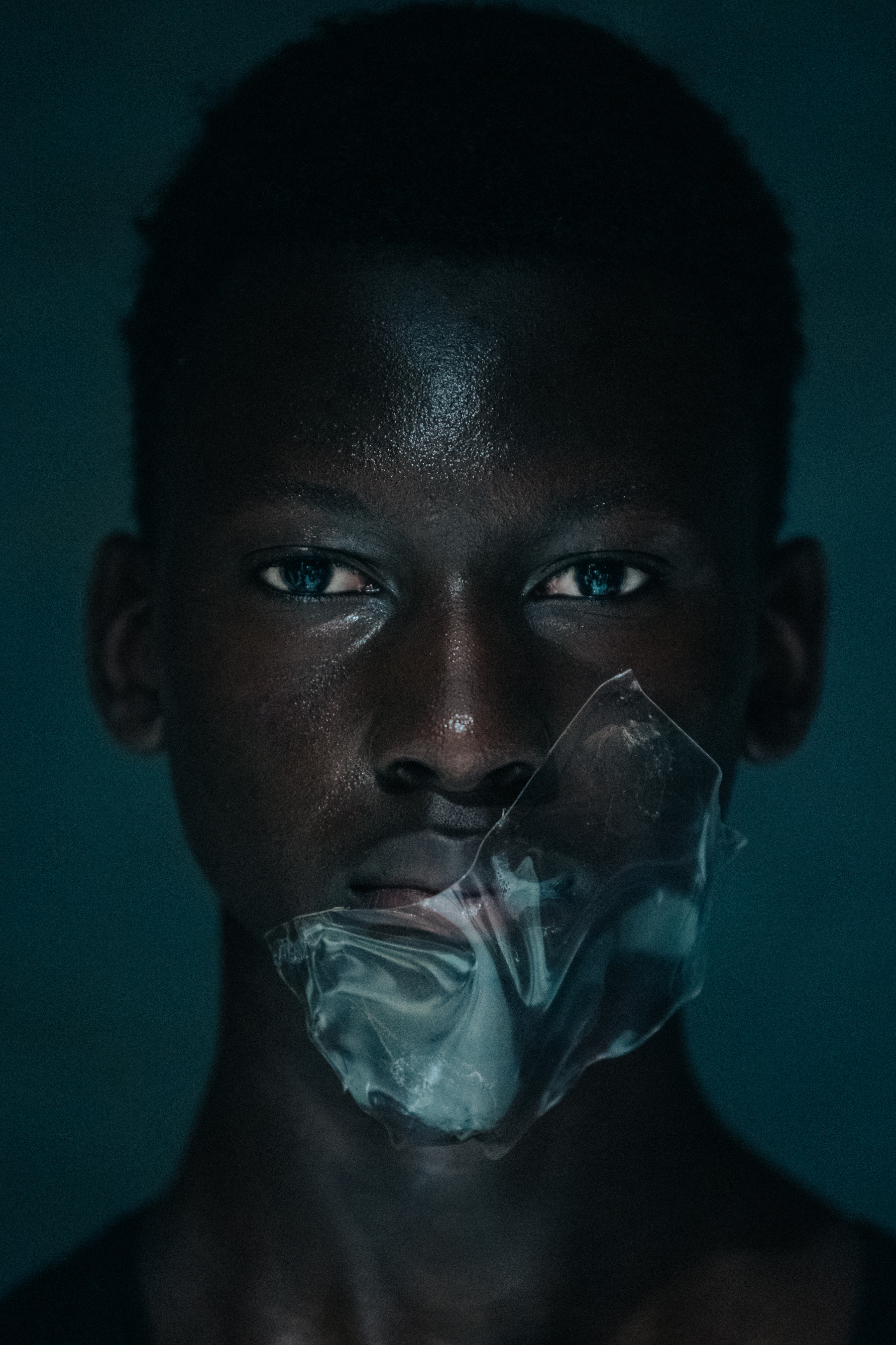 Tamsir Thiam backstage at A Cold Wall