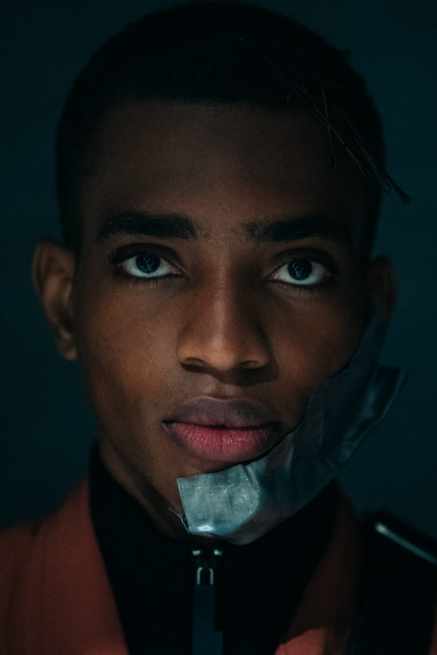 Portrait of model at A Cold Wall