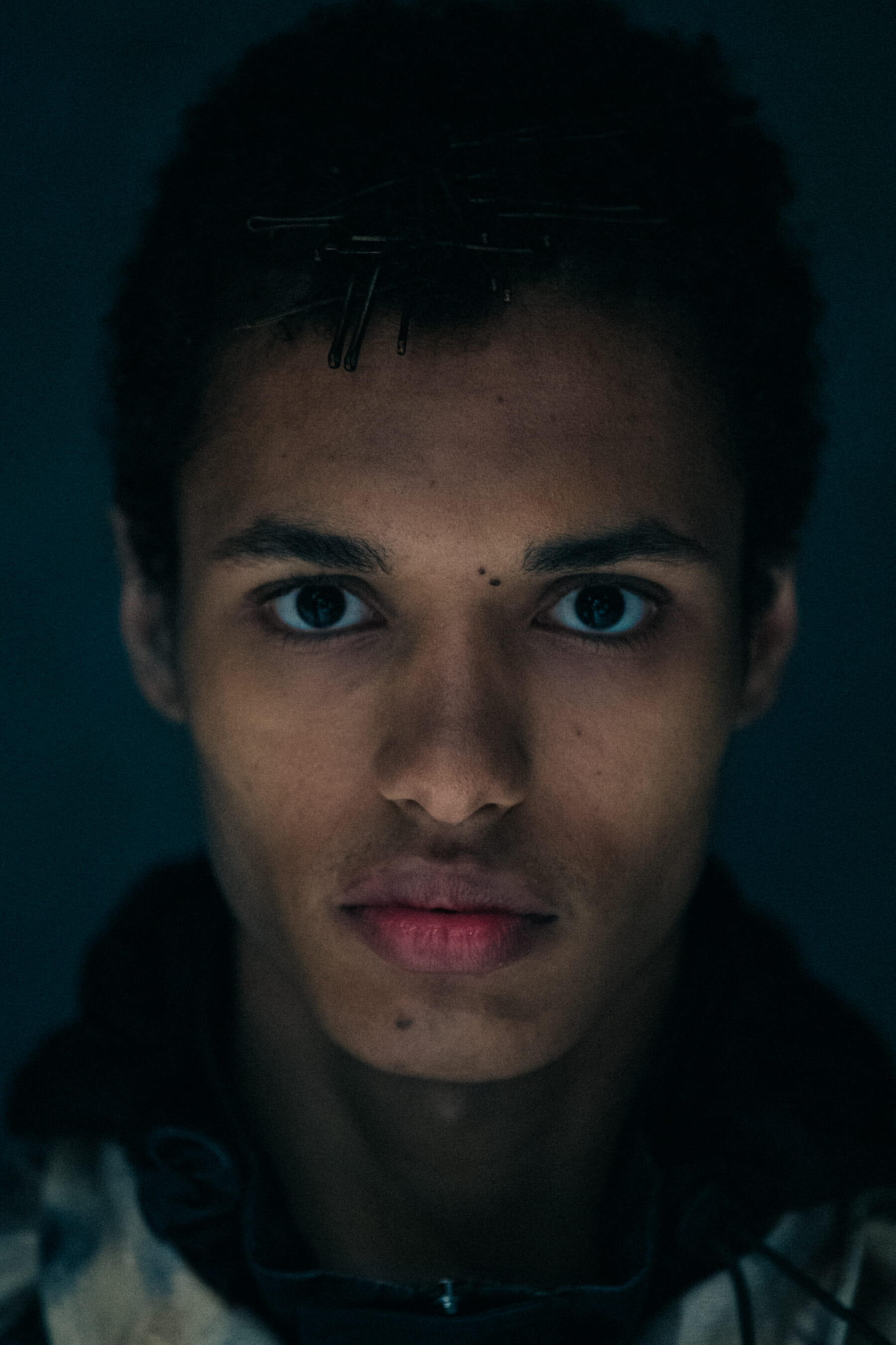 Portrait of model at A Cold Wall