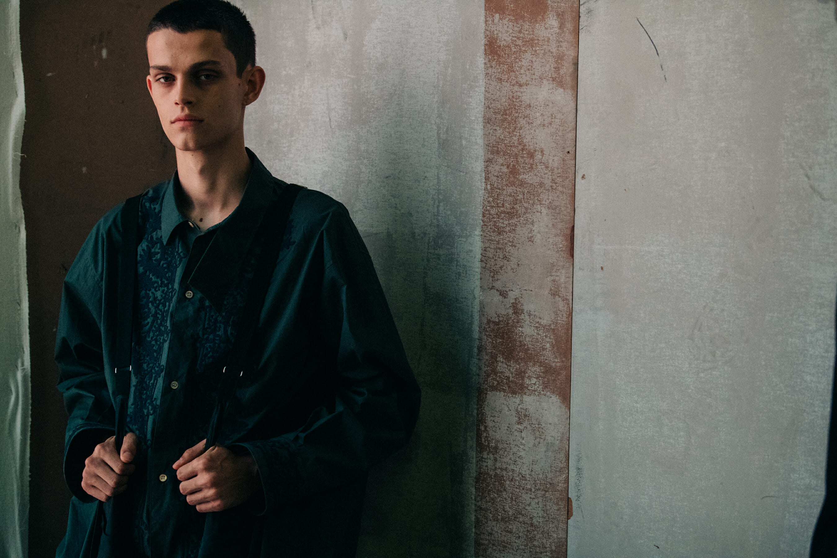 Noah Morley backstage at BED jw FORD