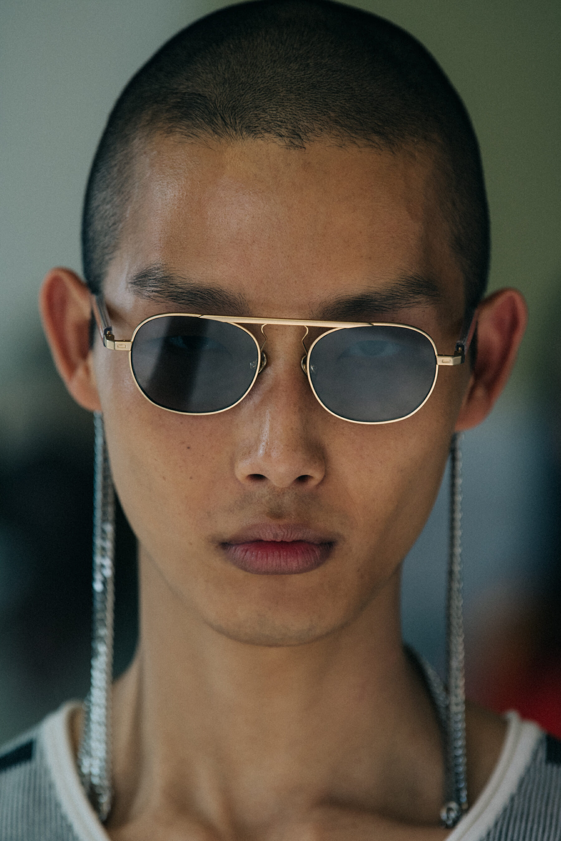 Su Min Kim backstage at Etudes