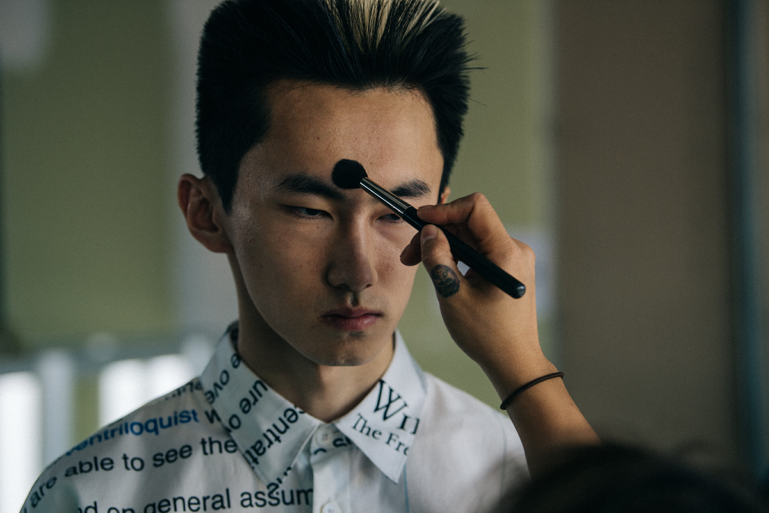 Model in hair and makeup at Etudes