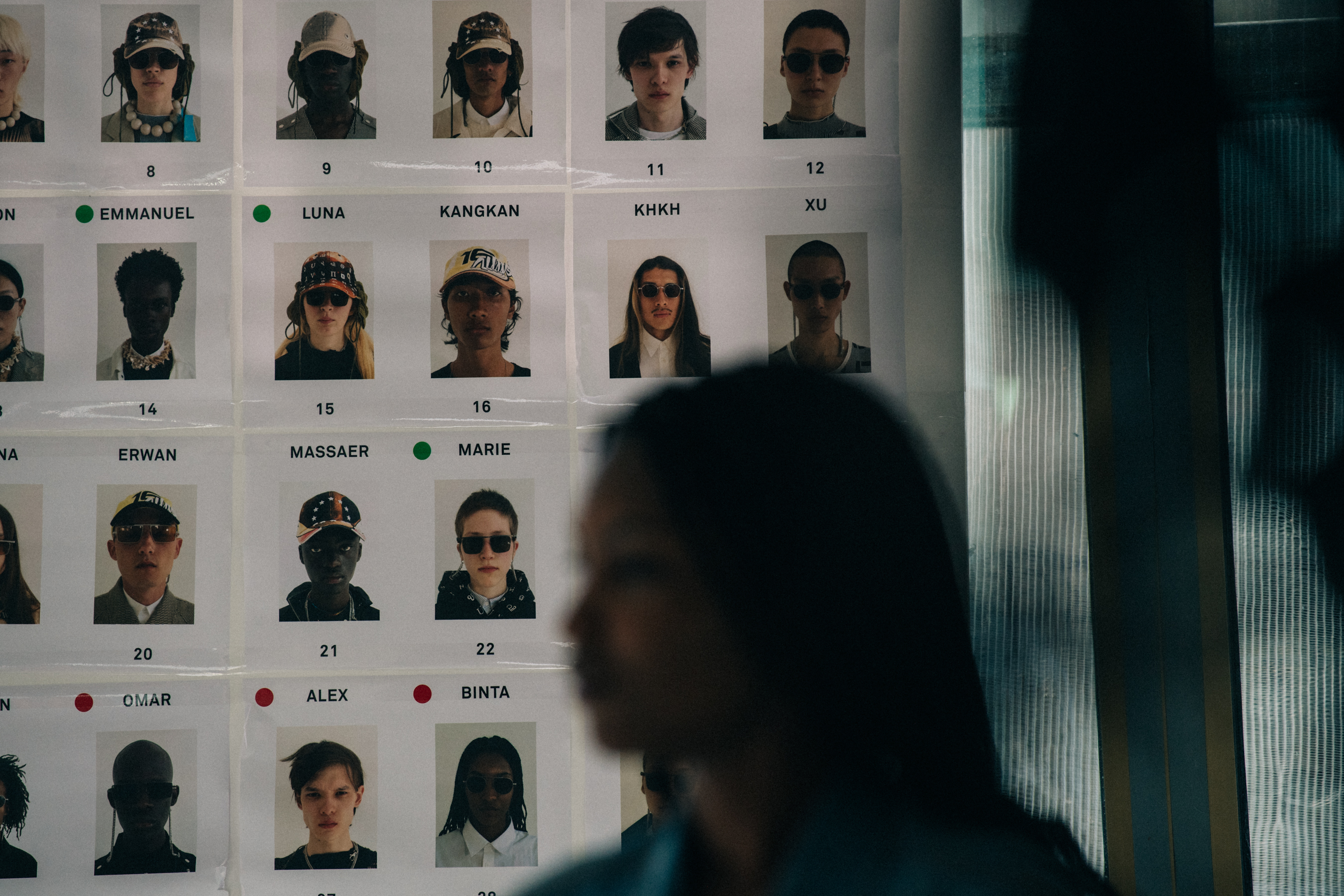 Model board at Etudes