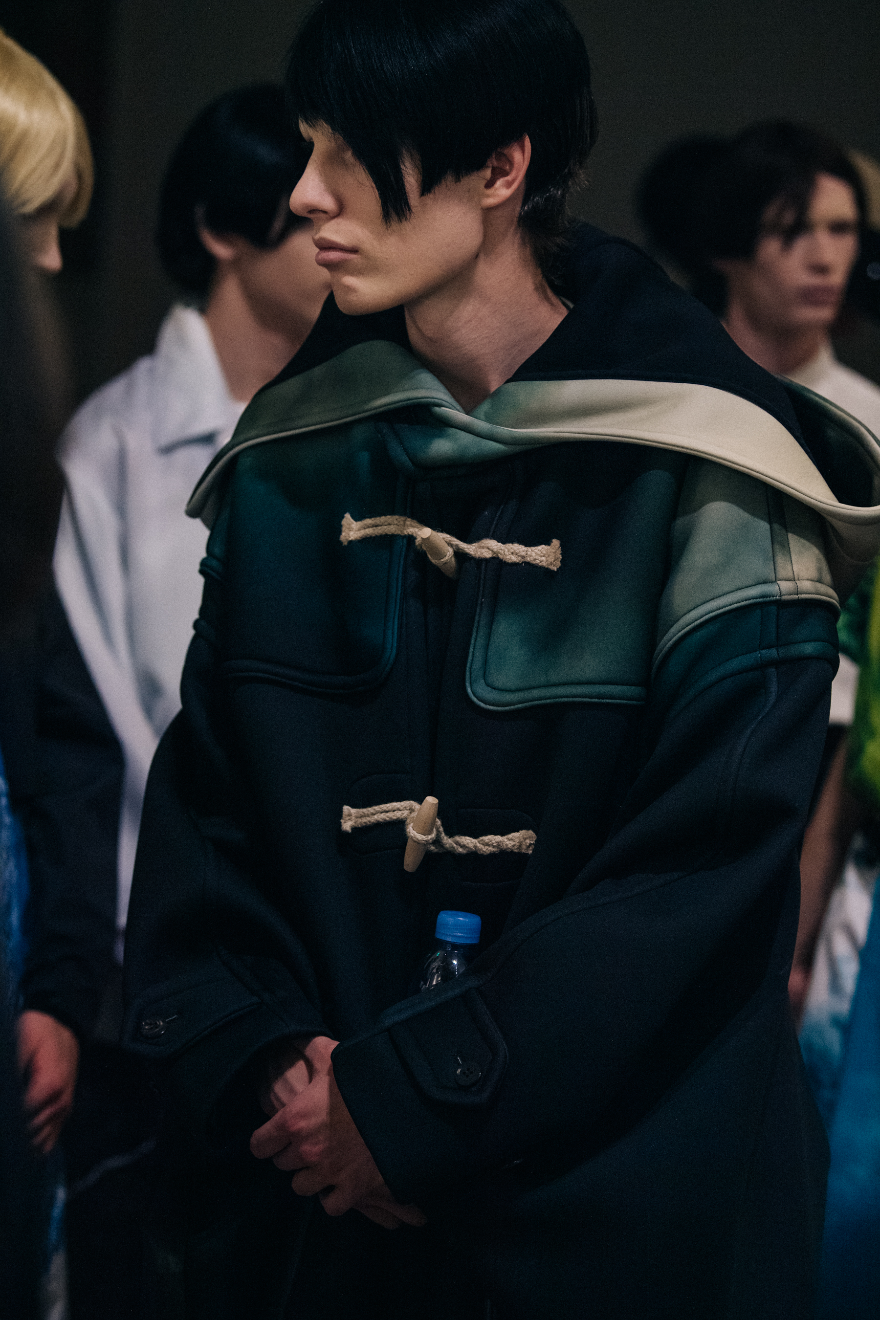 Model wearing colourful outfit at Fumito Ganyru