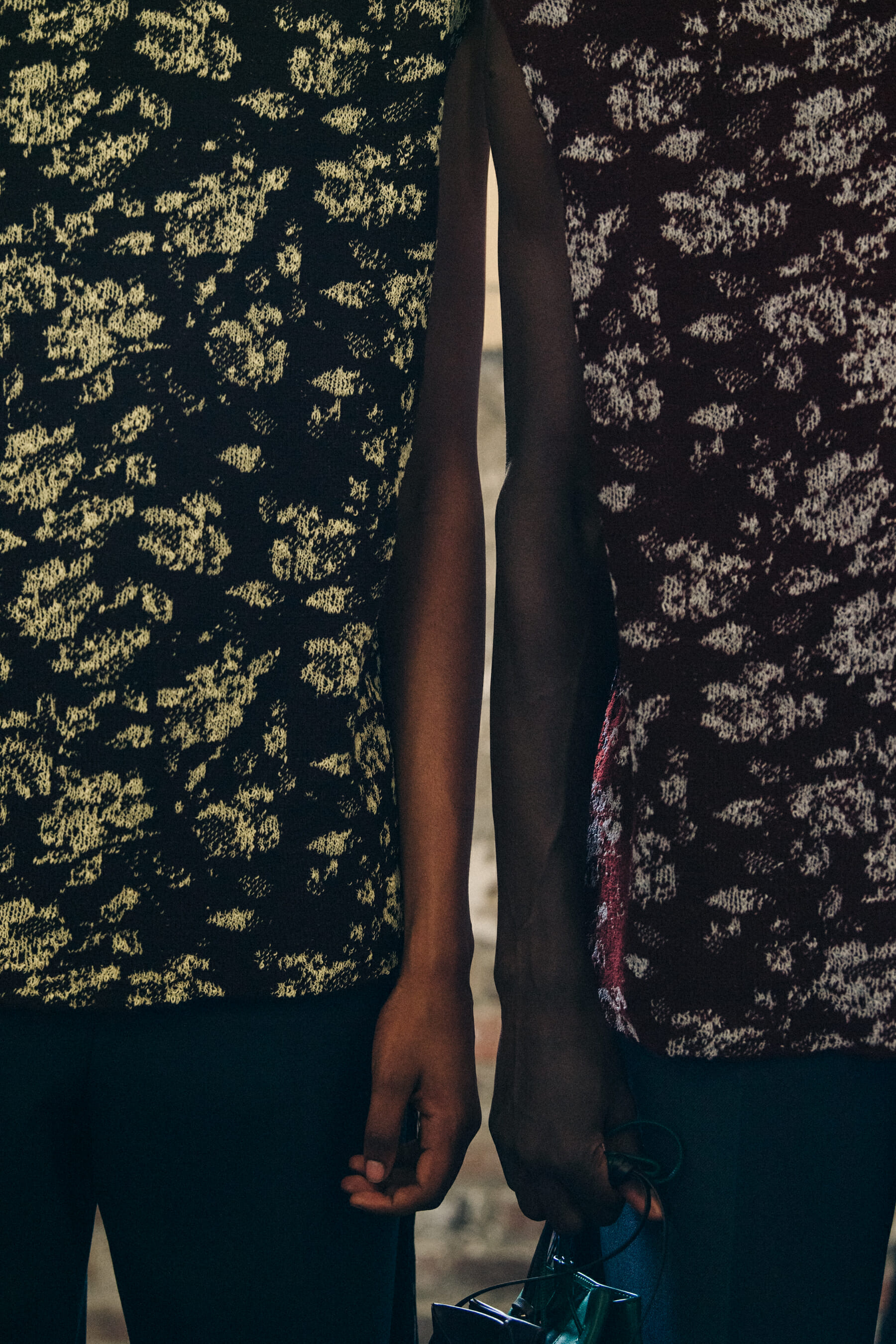 Matthew Petersen Seymour backstage at Jil Sander