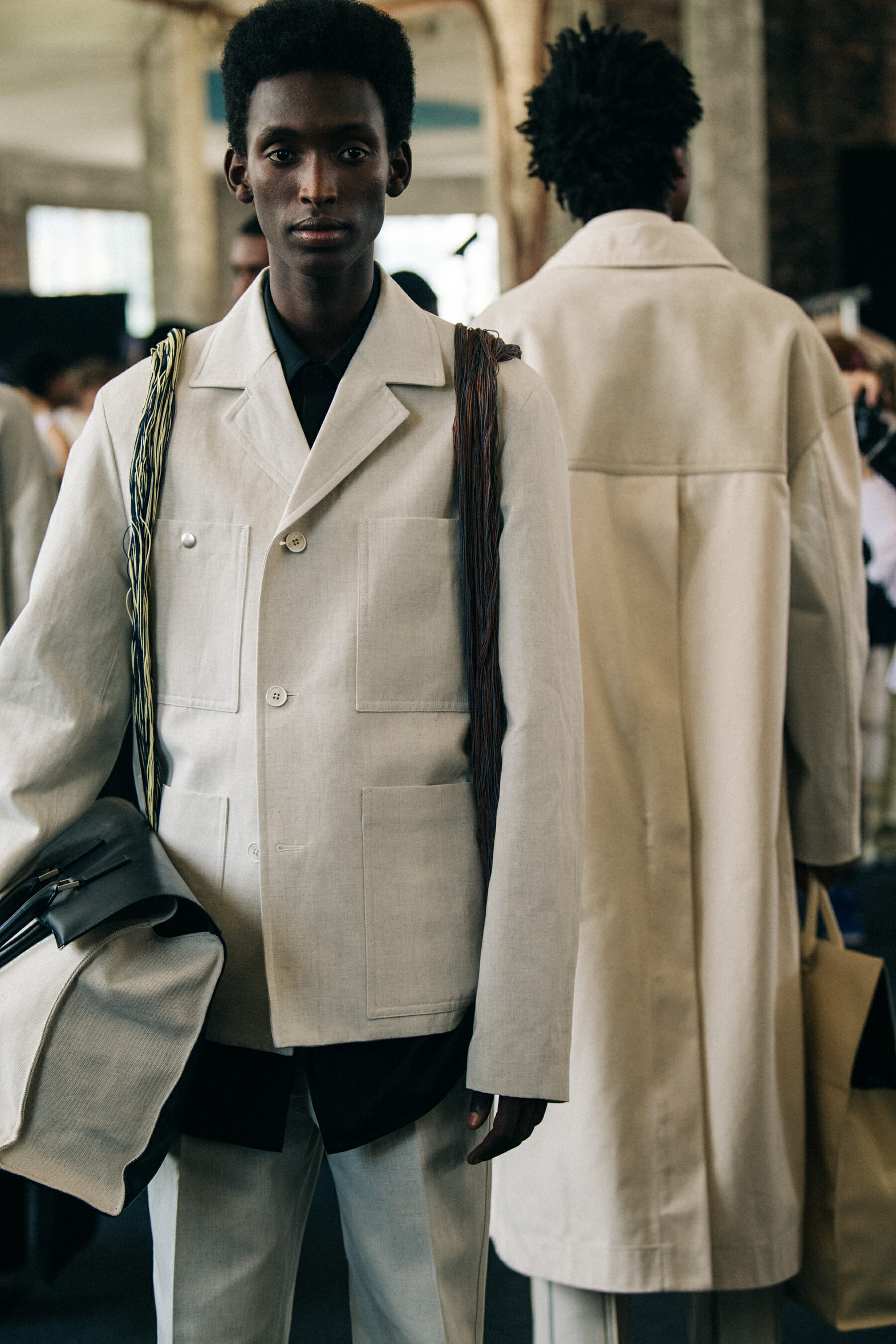 Models wearing Jil Sander outfits