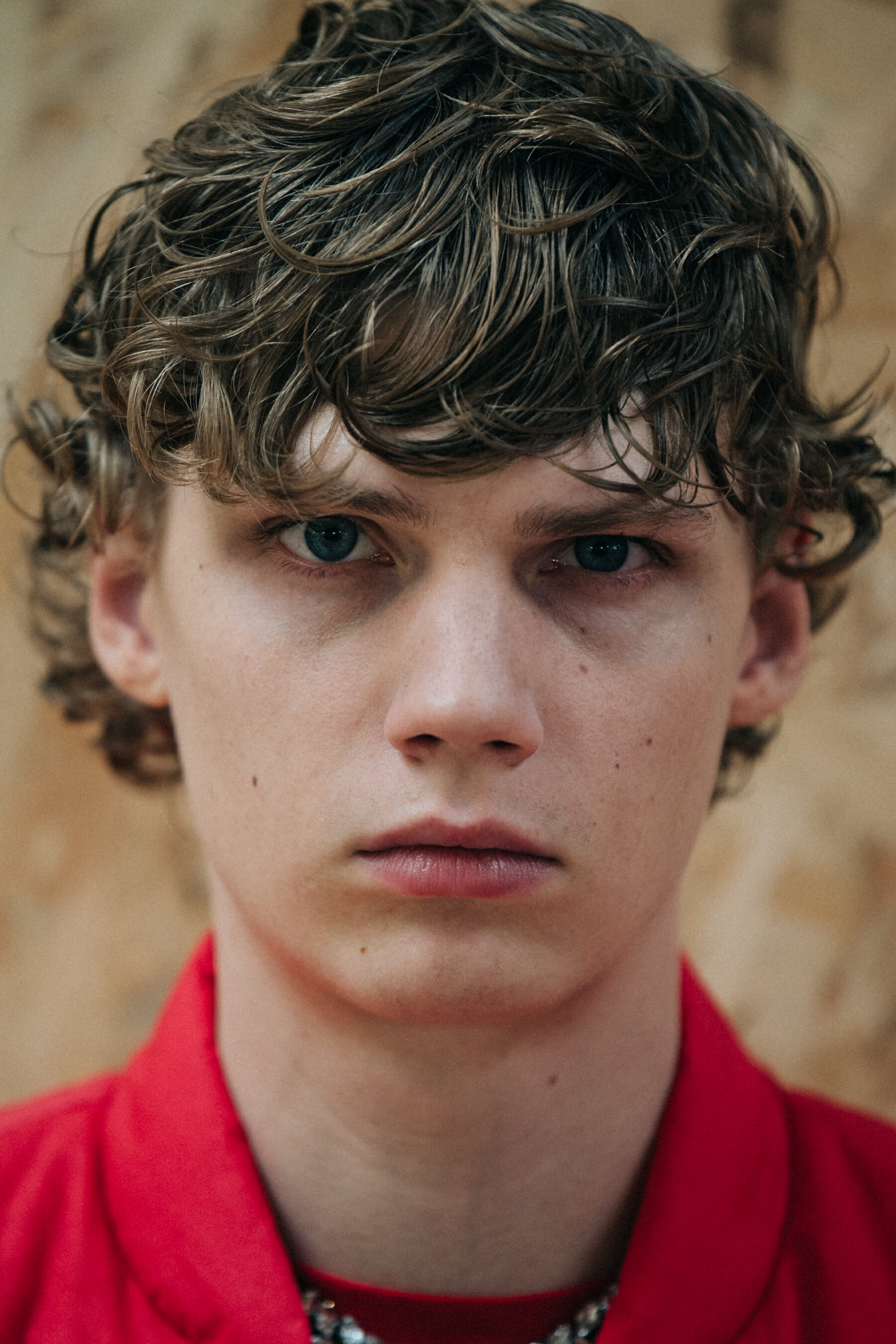 Portrait of model with wet hair