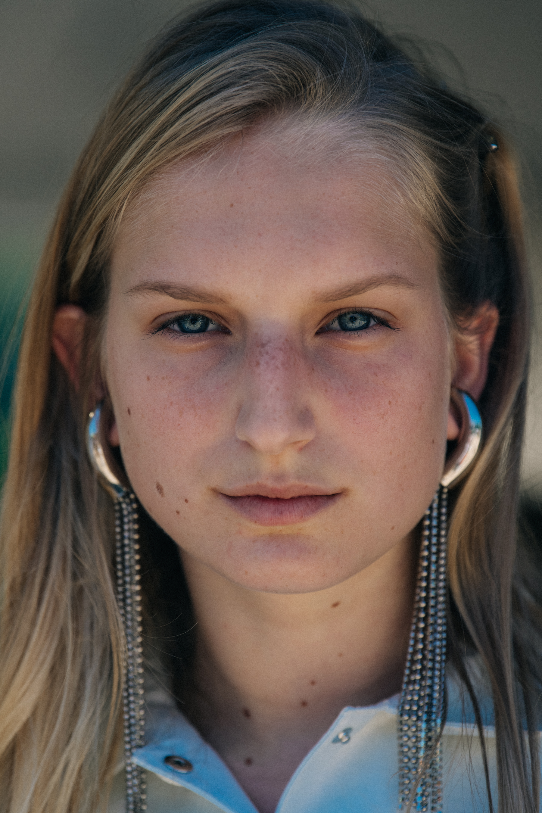 Portrait of model wearing jewellery