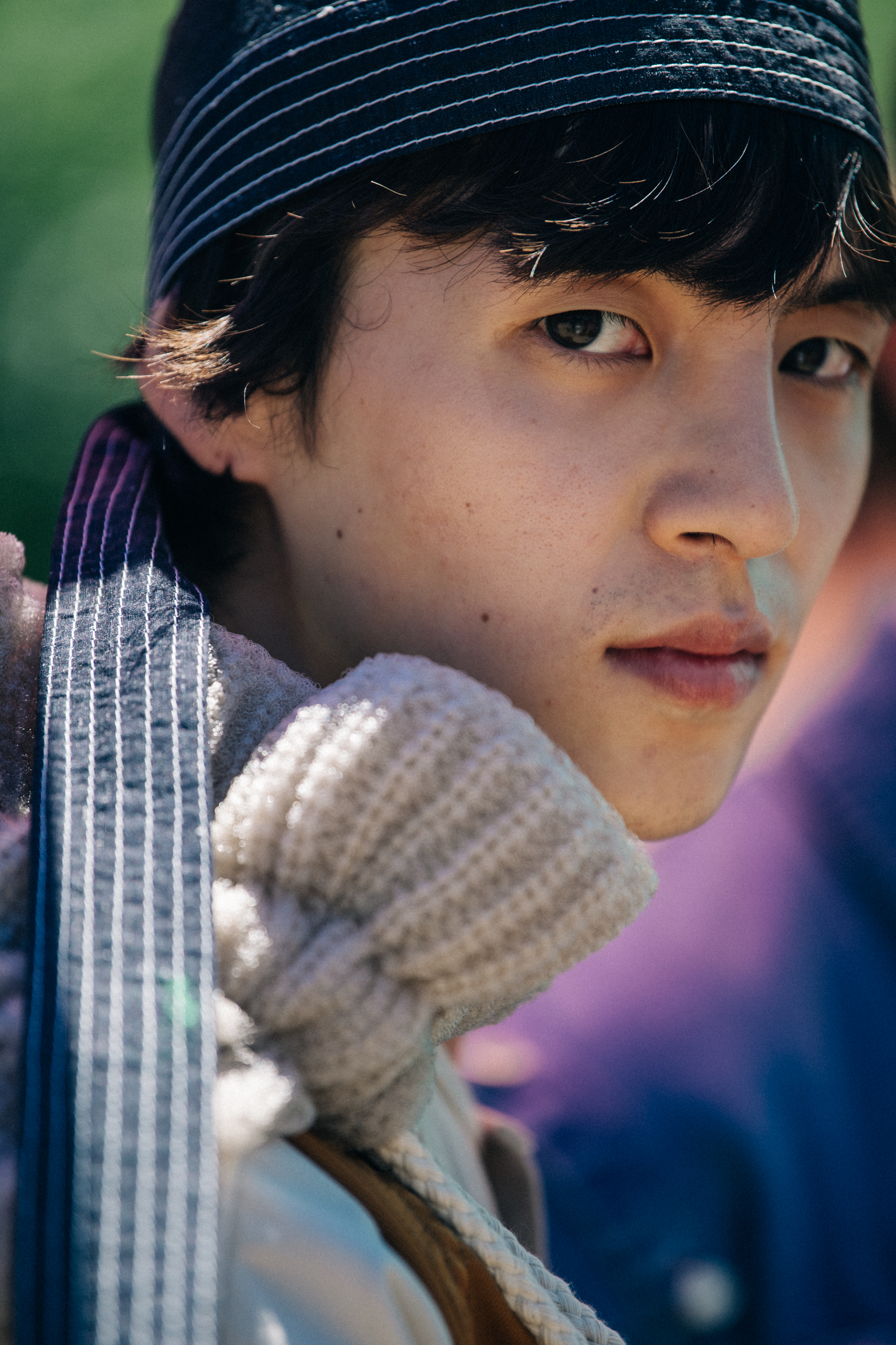 Na Jae Young backstage at Sunnei