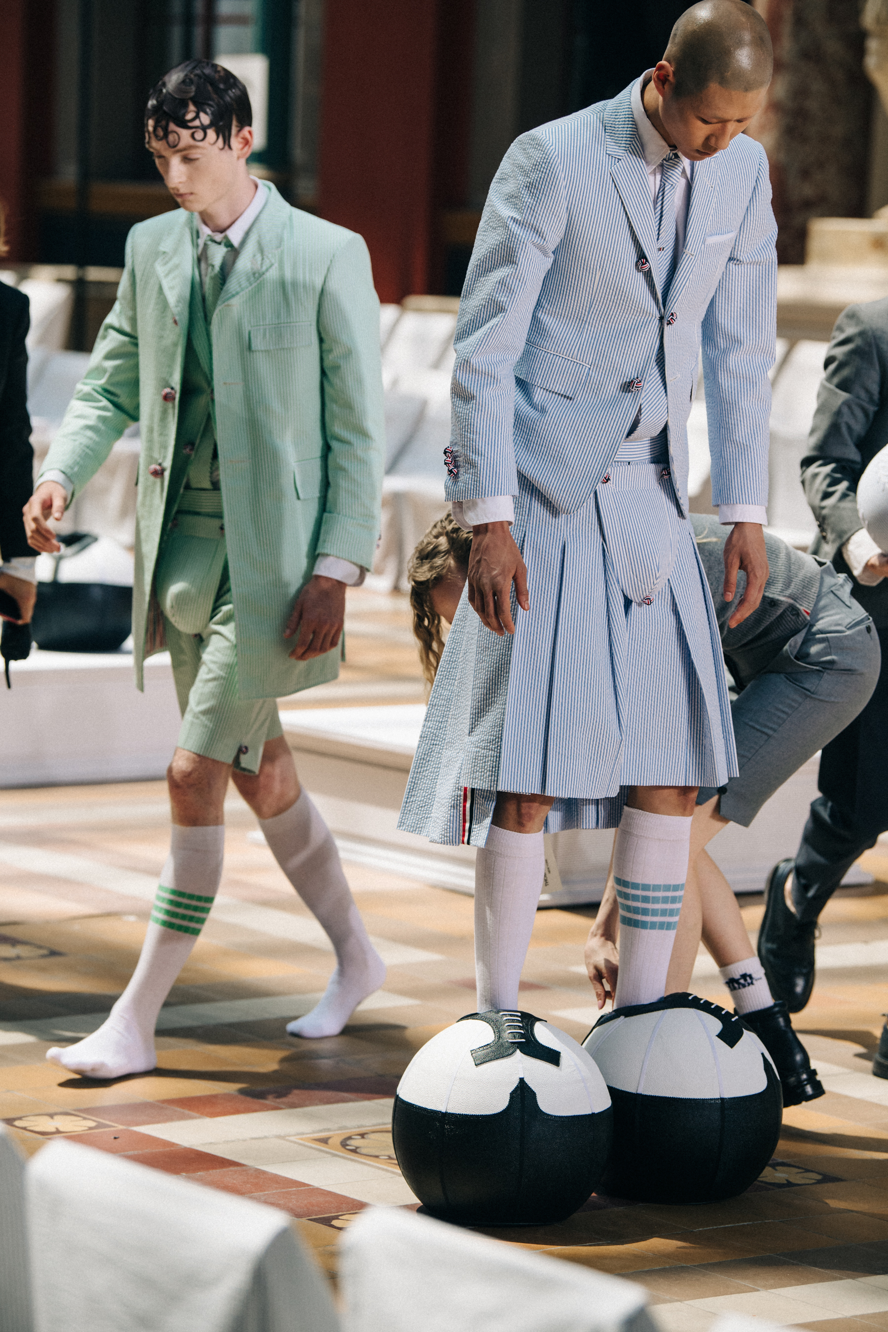 Models wearing Thoim Browne suits