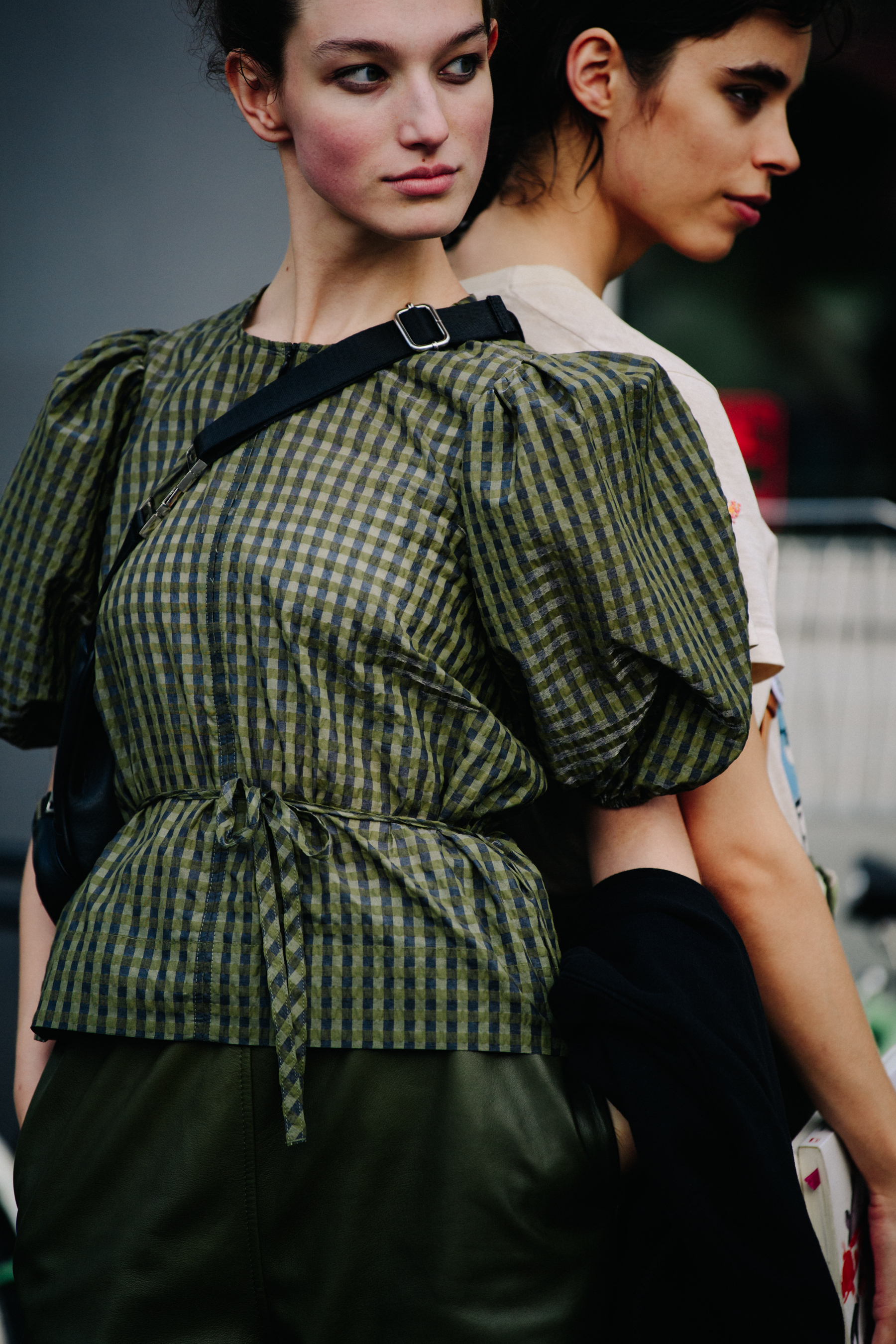 Models wearing shirts