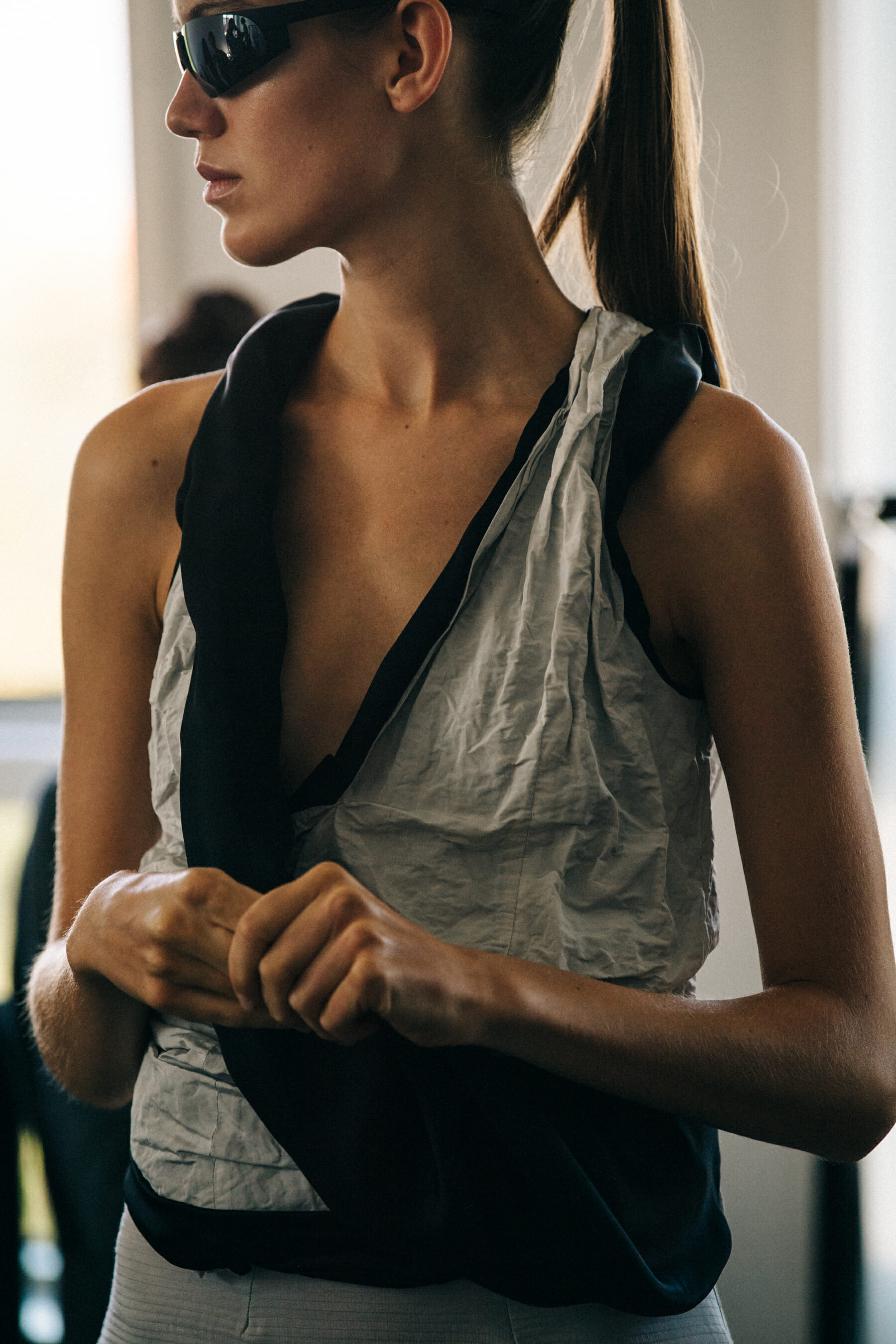Ellen Vang backstage at Freya Dalsjo