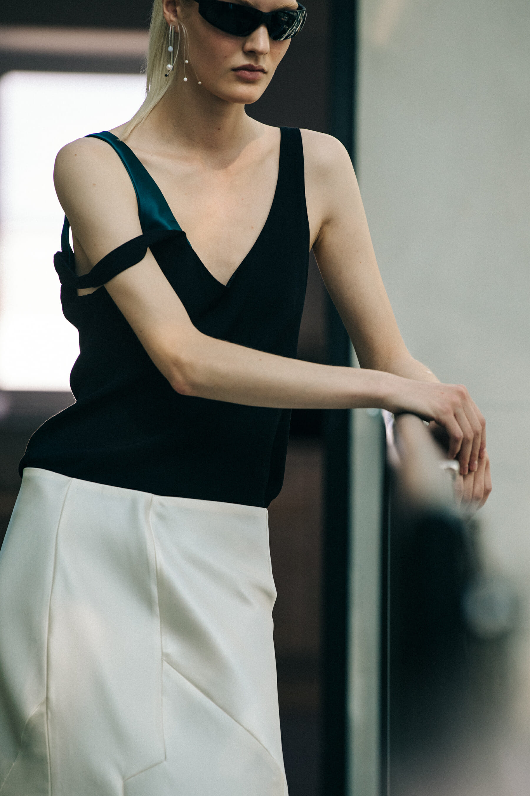 Nana Skovgard Andersen backstage at Freya Dalsjo