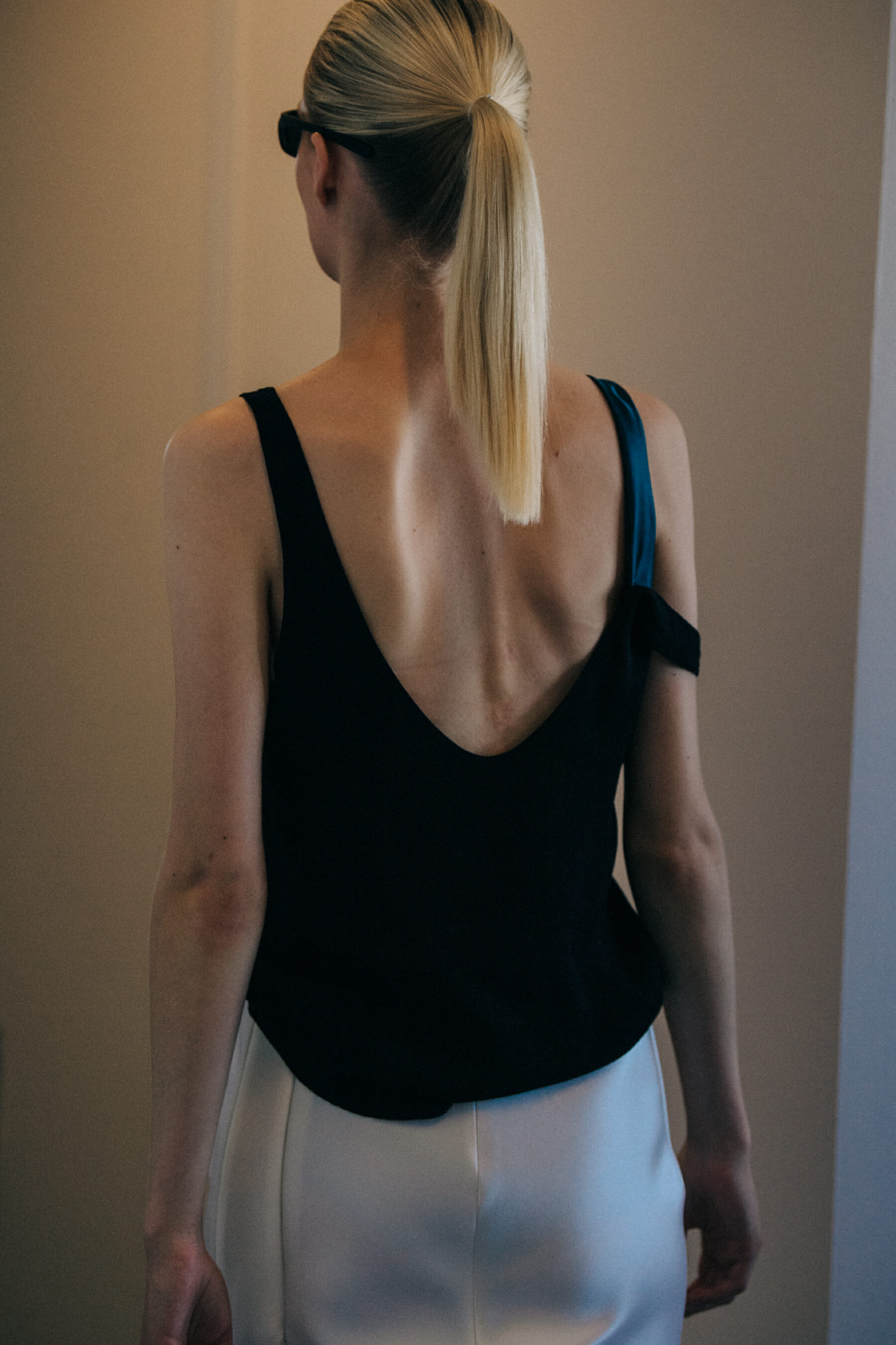 Nana Skovgard Andersen backstage at Freya Dalsjo