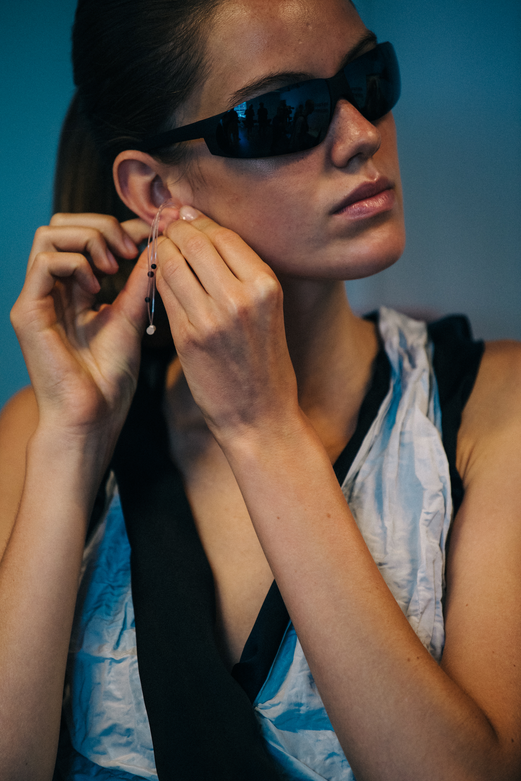 Ellen Vang backstage at Freya Dalsjo