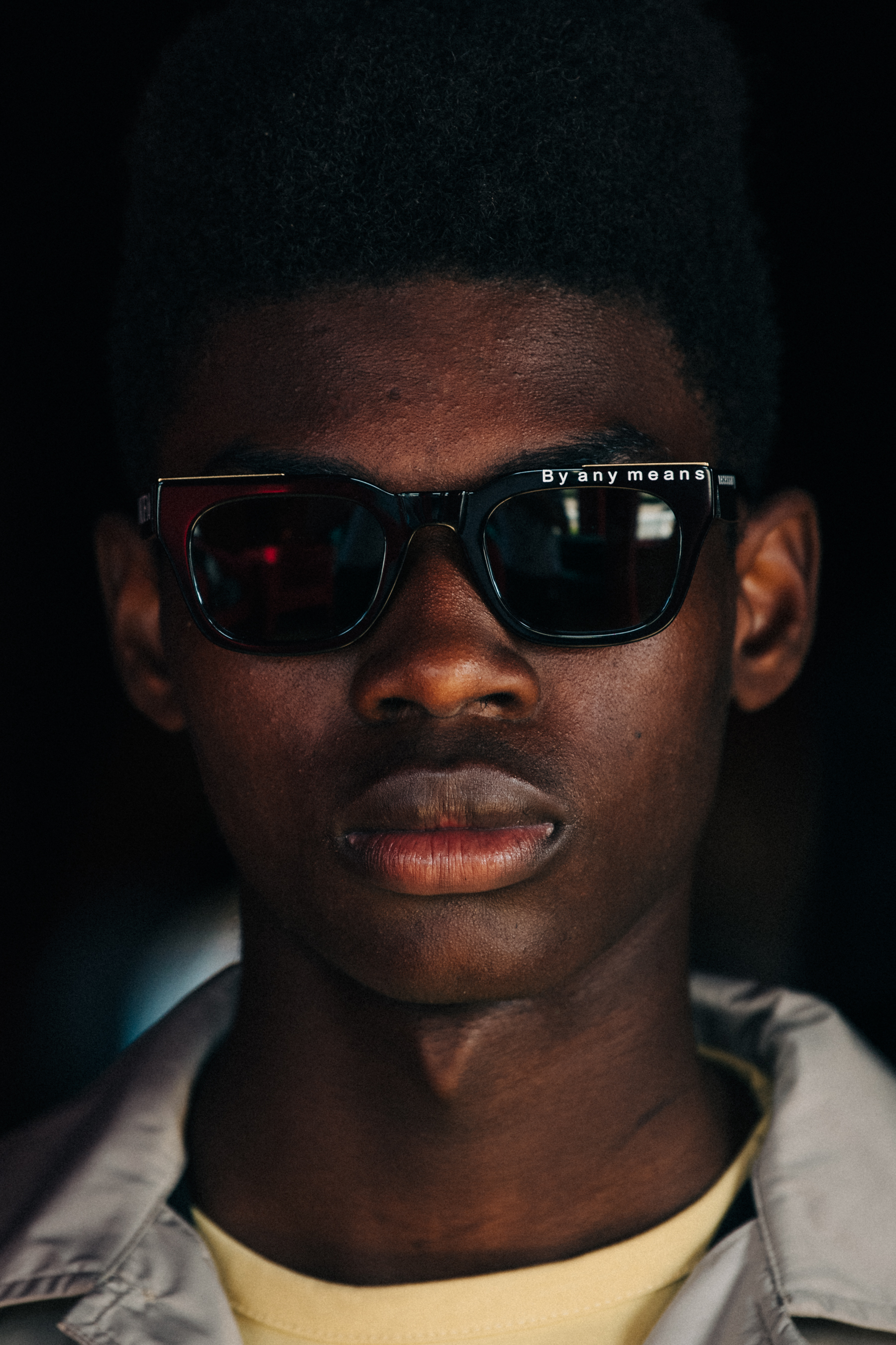 Portrait of black male model