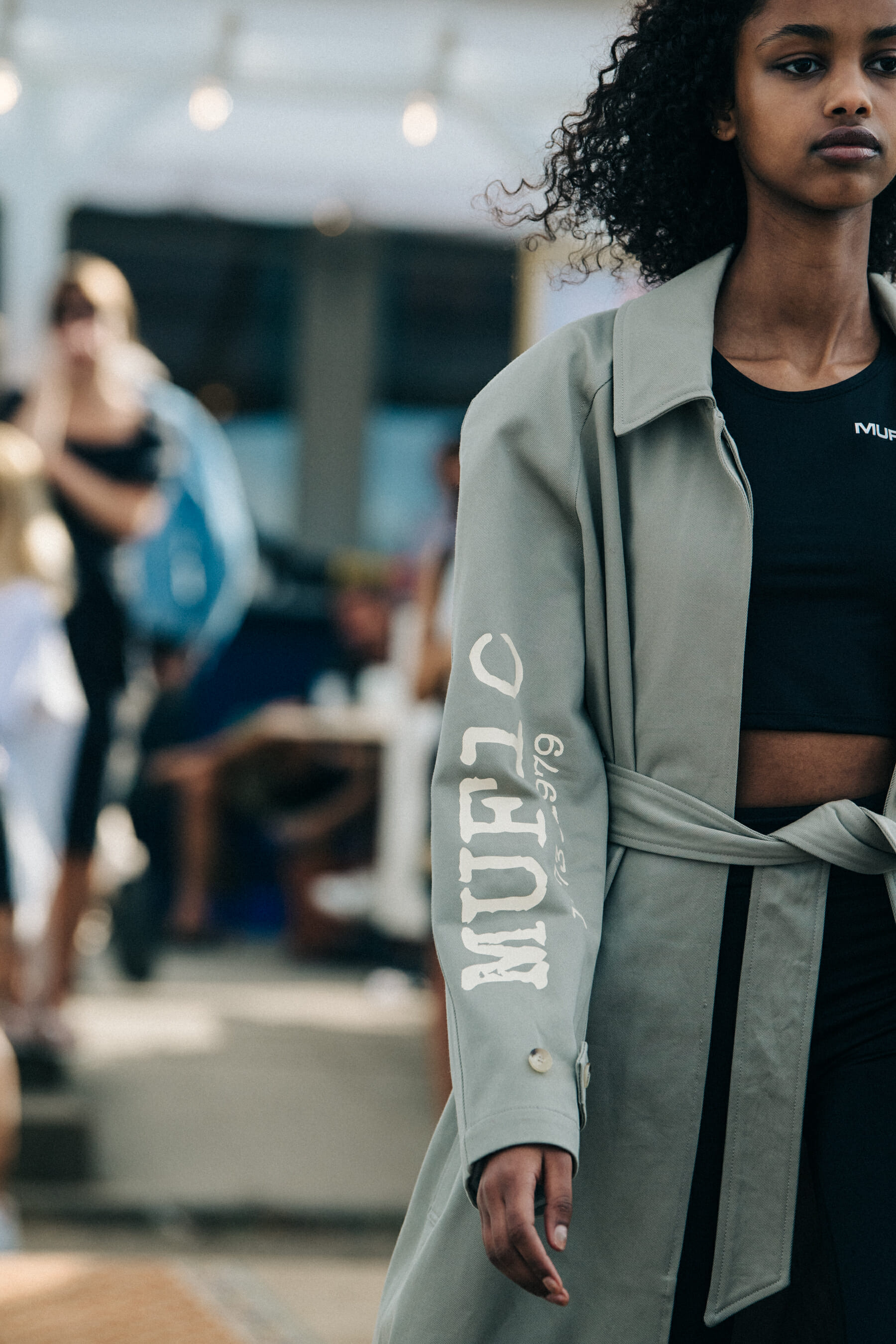 Model on the runway at 7 Days