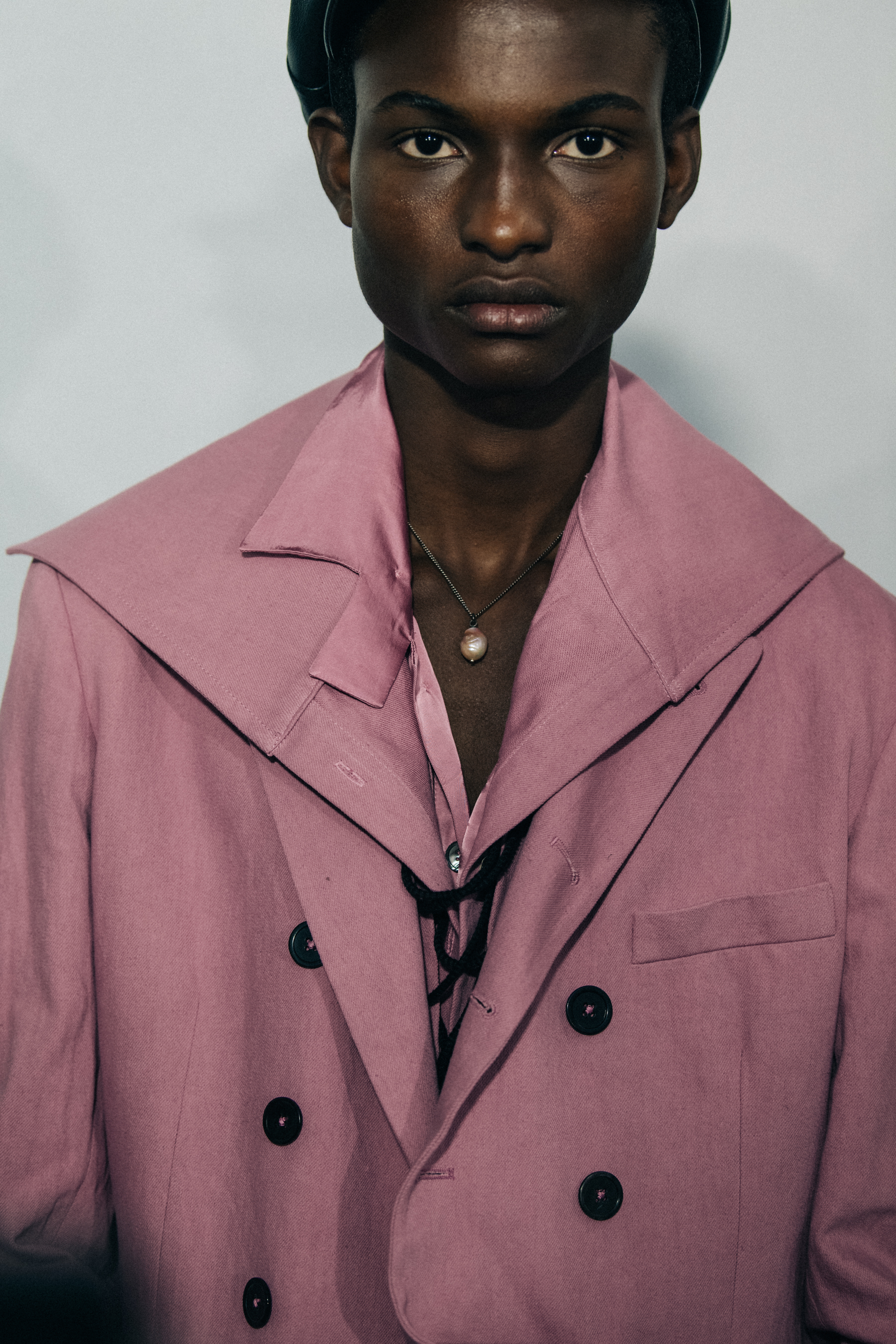Models wearing Ann Demeulemeester suits