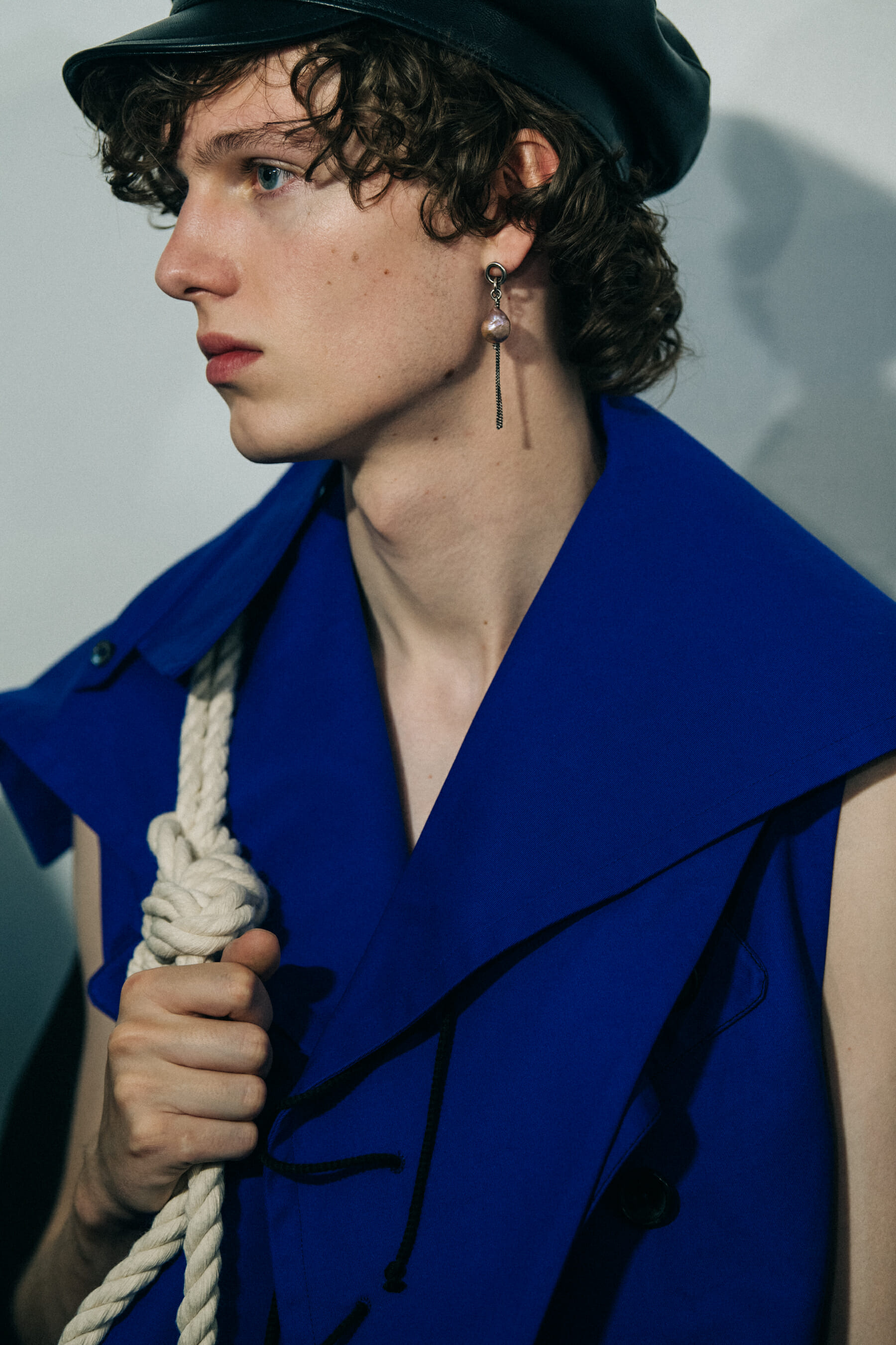 Models wearing Ann Demeulemeester suits