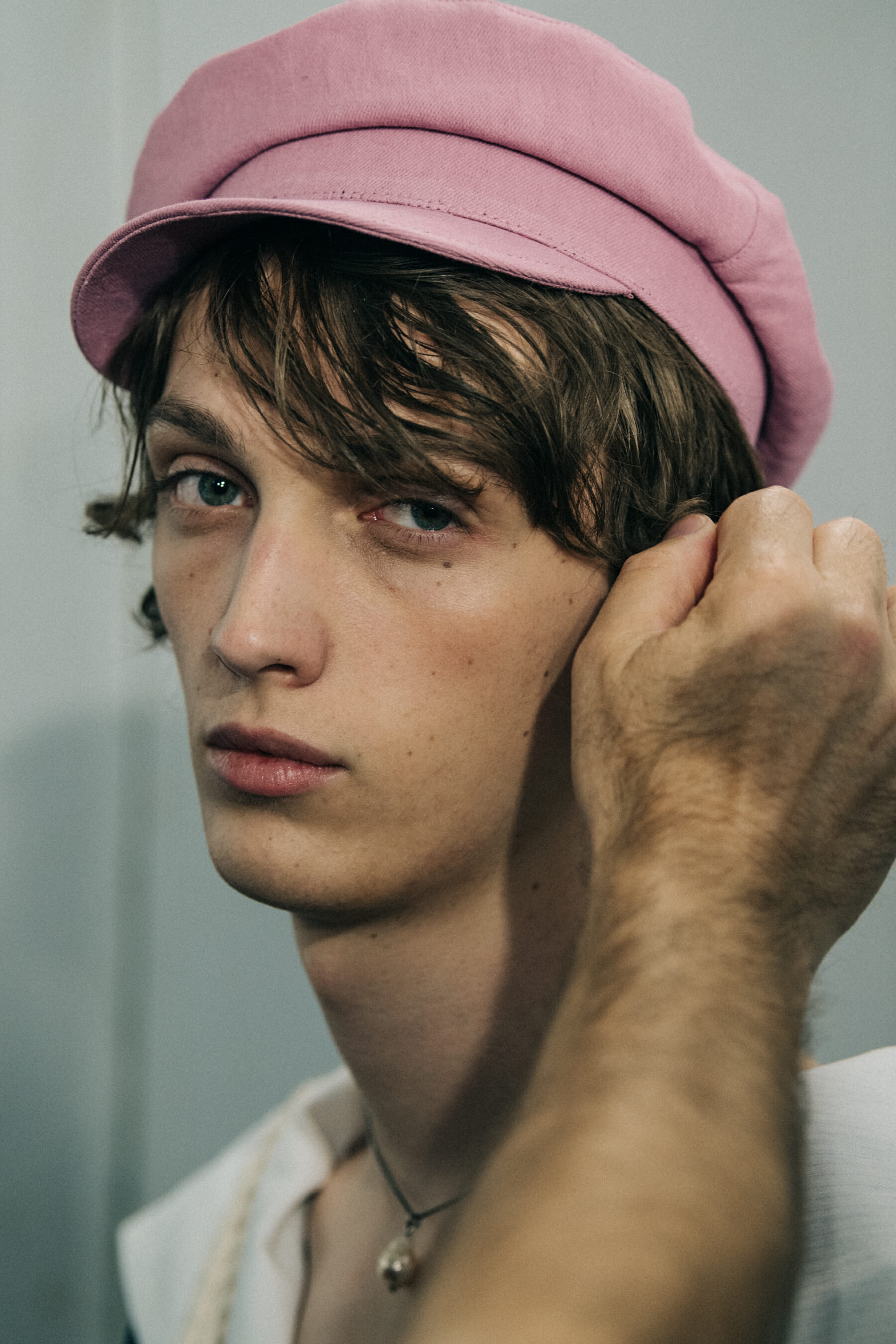 Arnaud Courteille backstage at Ann Demeulemeester