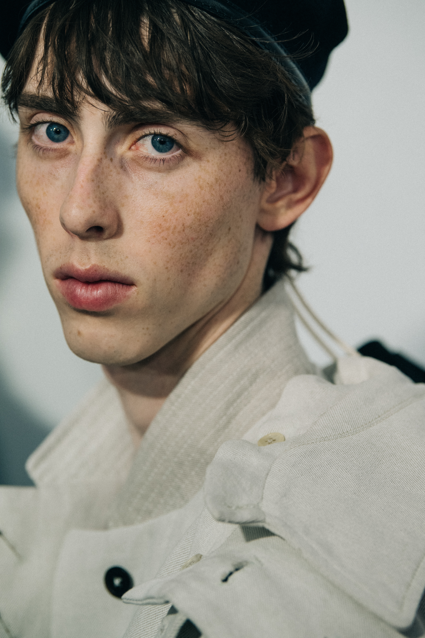Models wearing Ann Demeulemeester suits