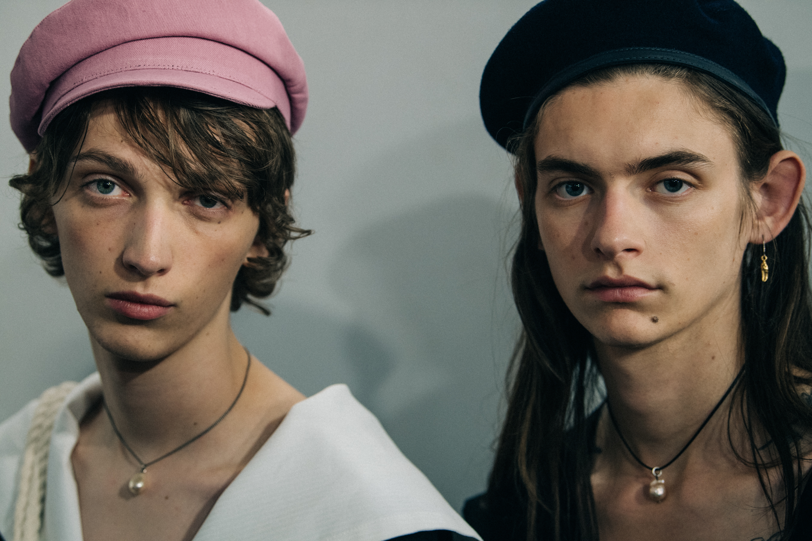 Arnaud Courteille backstage at Ann Demeulemeester