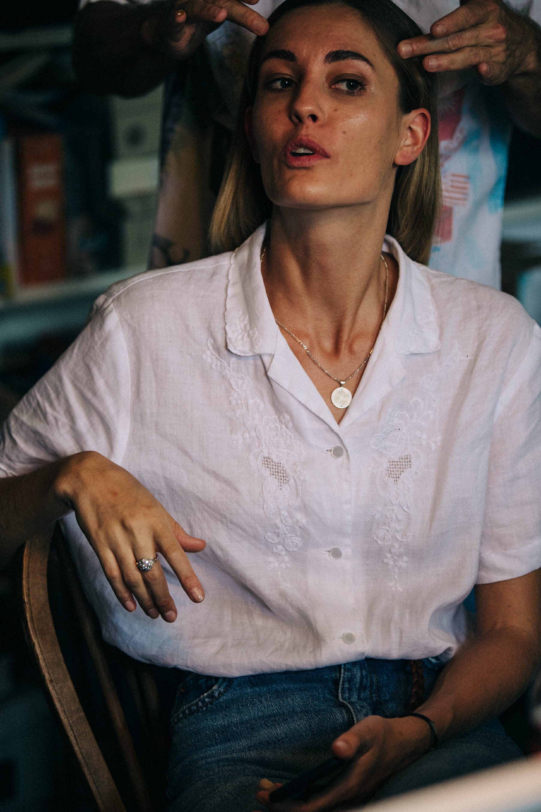Nadja Bender backstage at Soulland