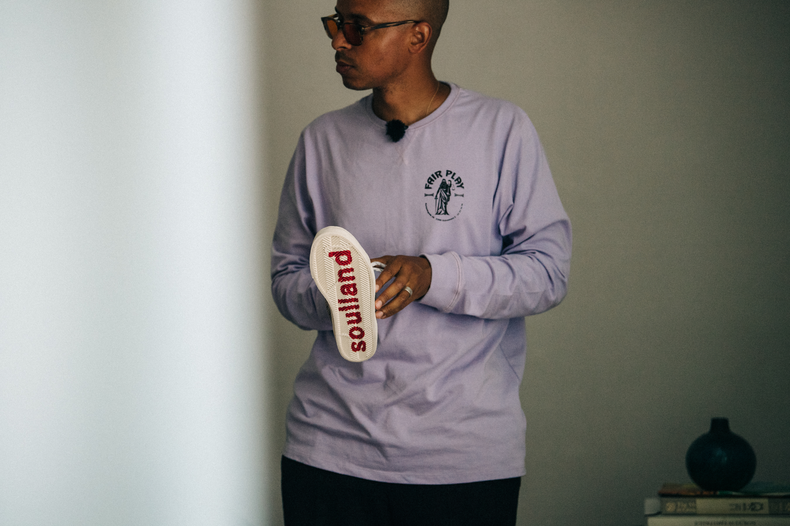 Silas Adler backstage at Soulland