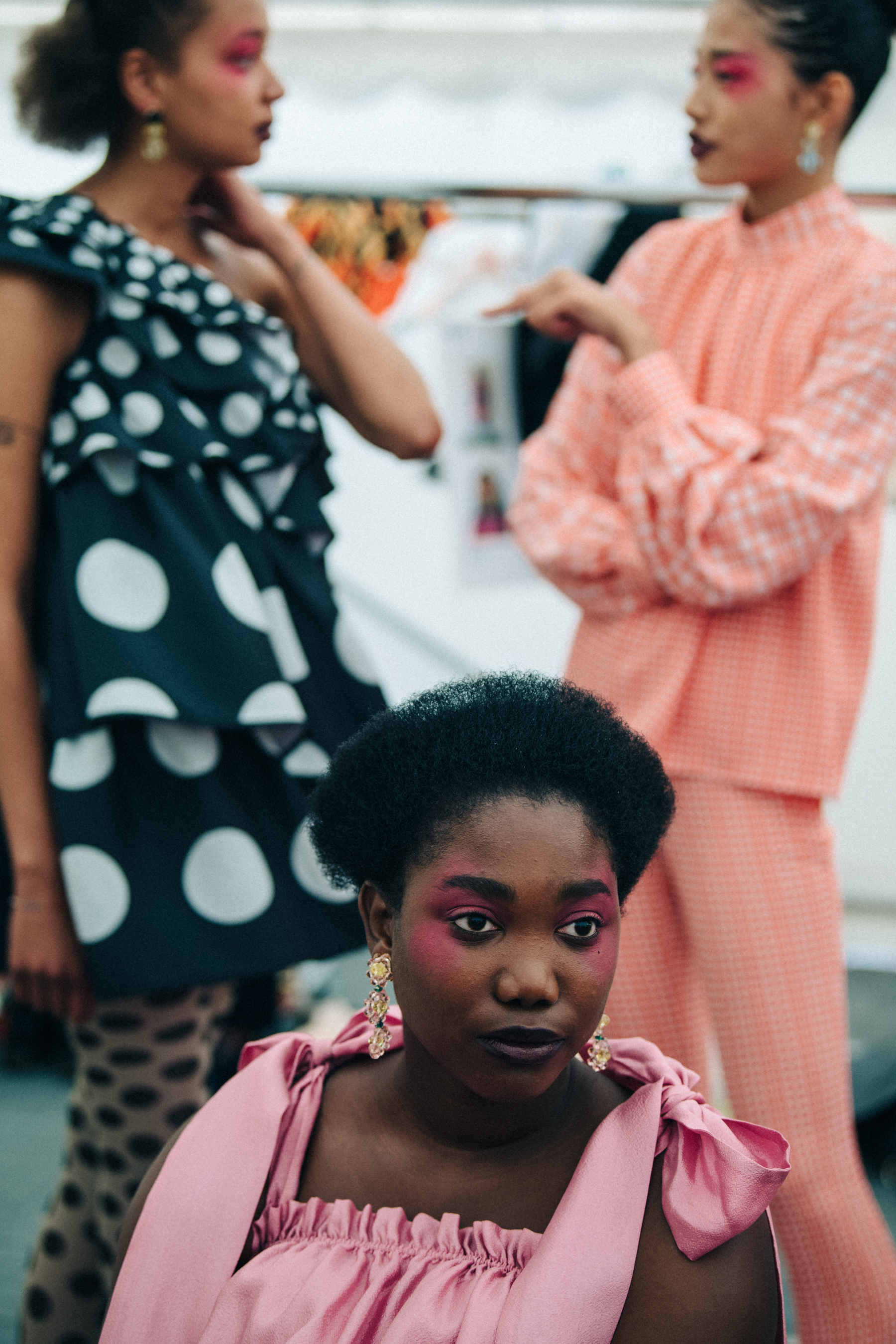 Backstage at Stine Goya