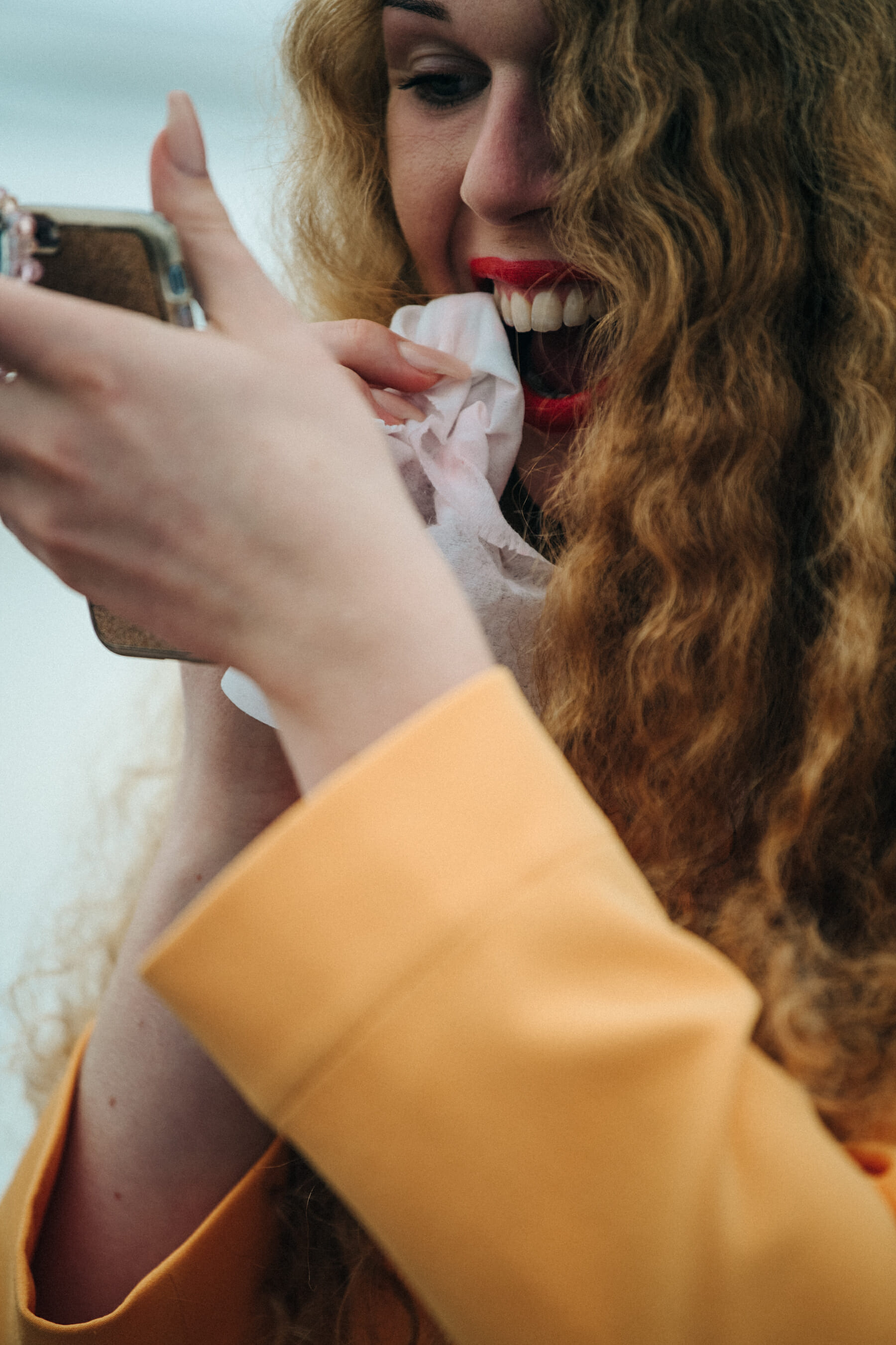 Backstage at Stine Goya