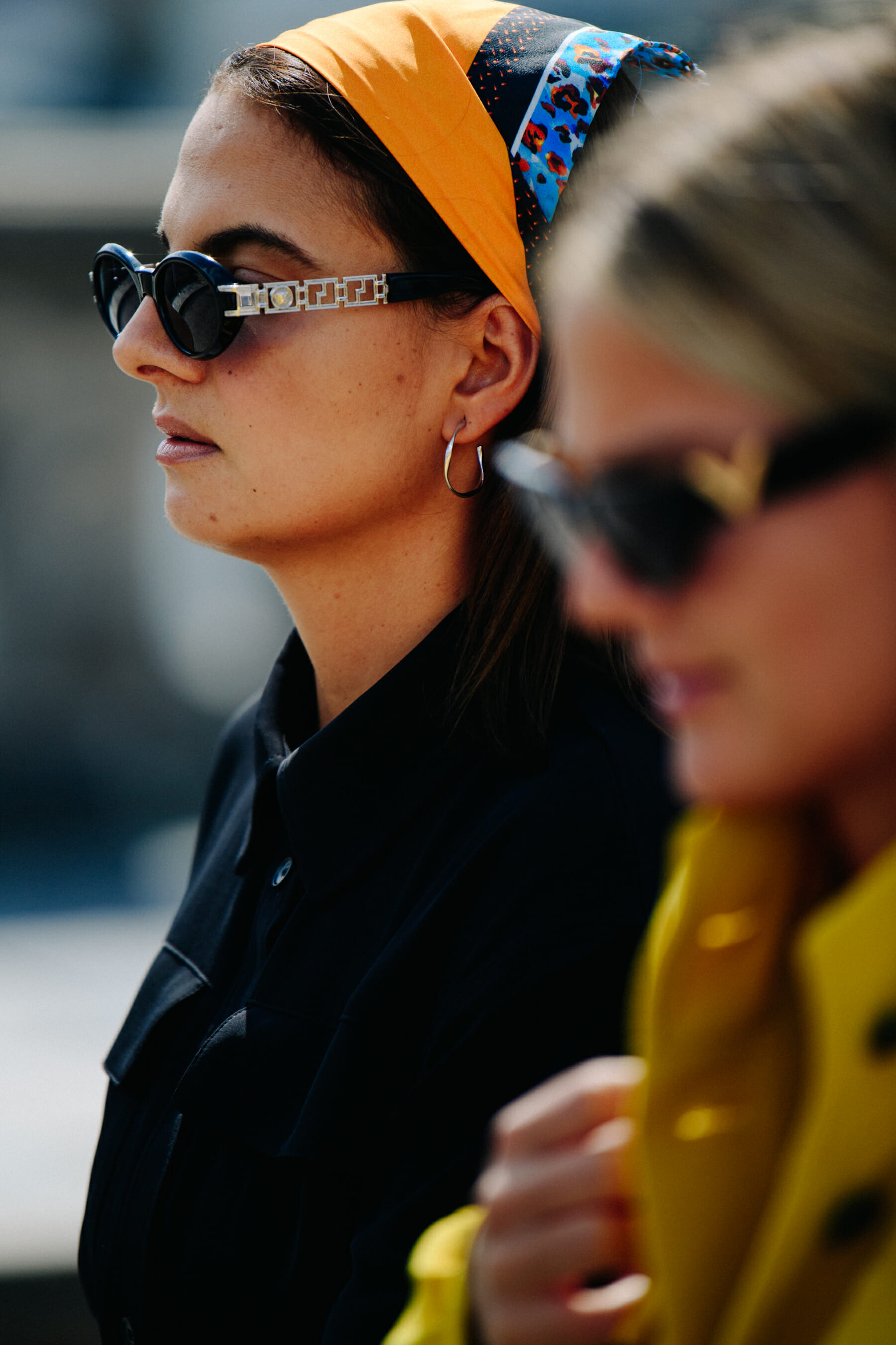 Woman wearing bandana