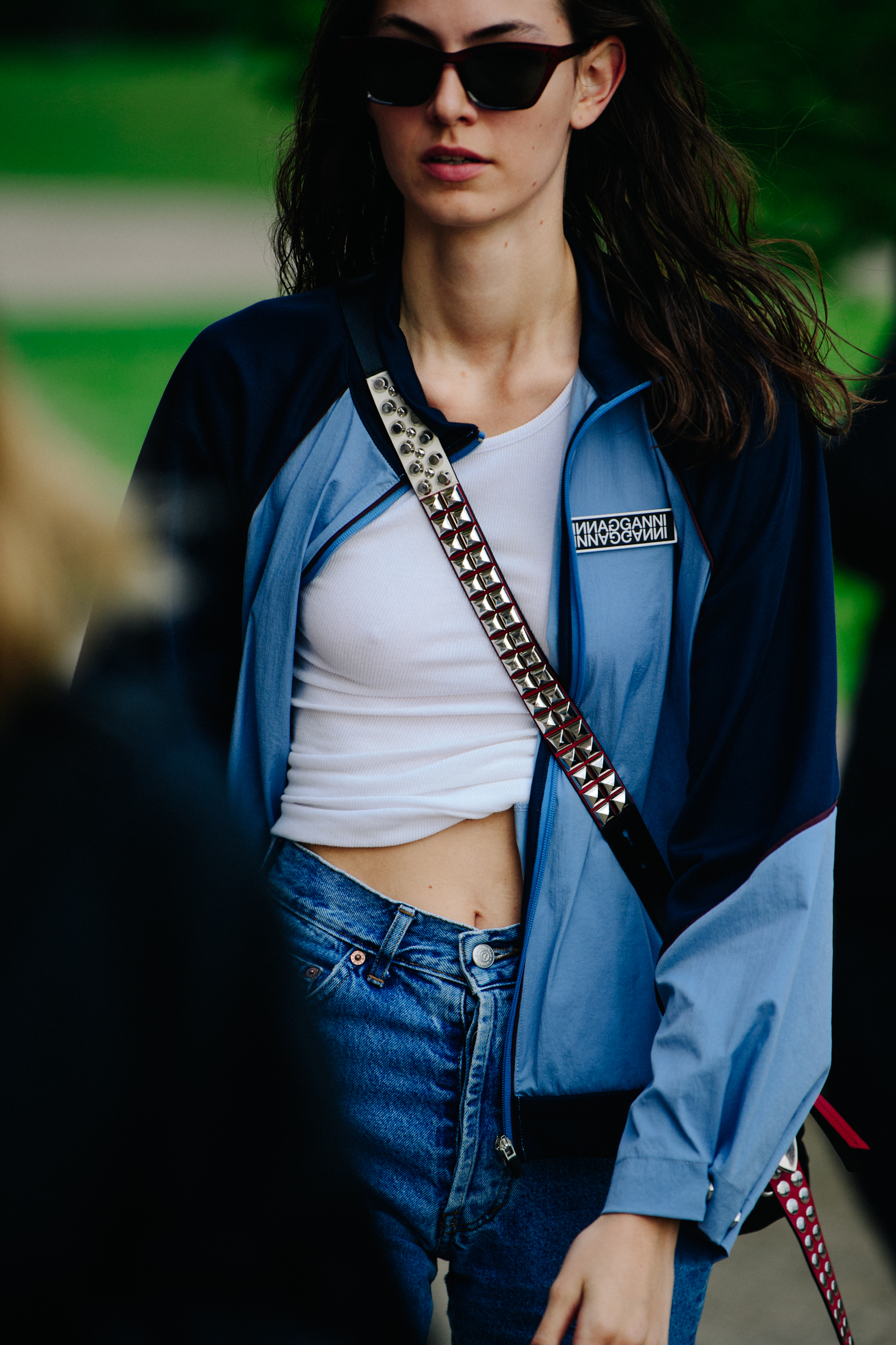 Woman wearing Ganni