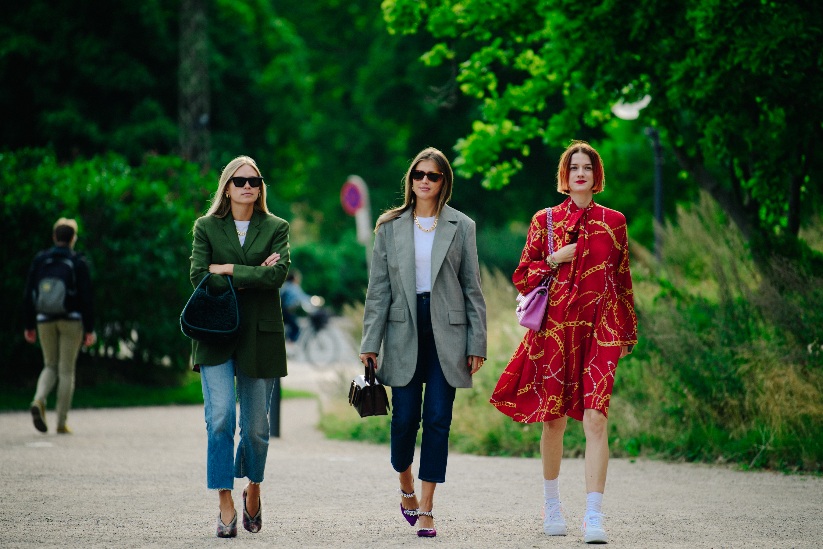 Women wearing stylish outfits