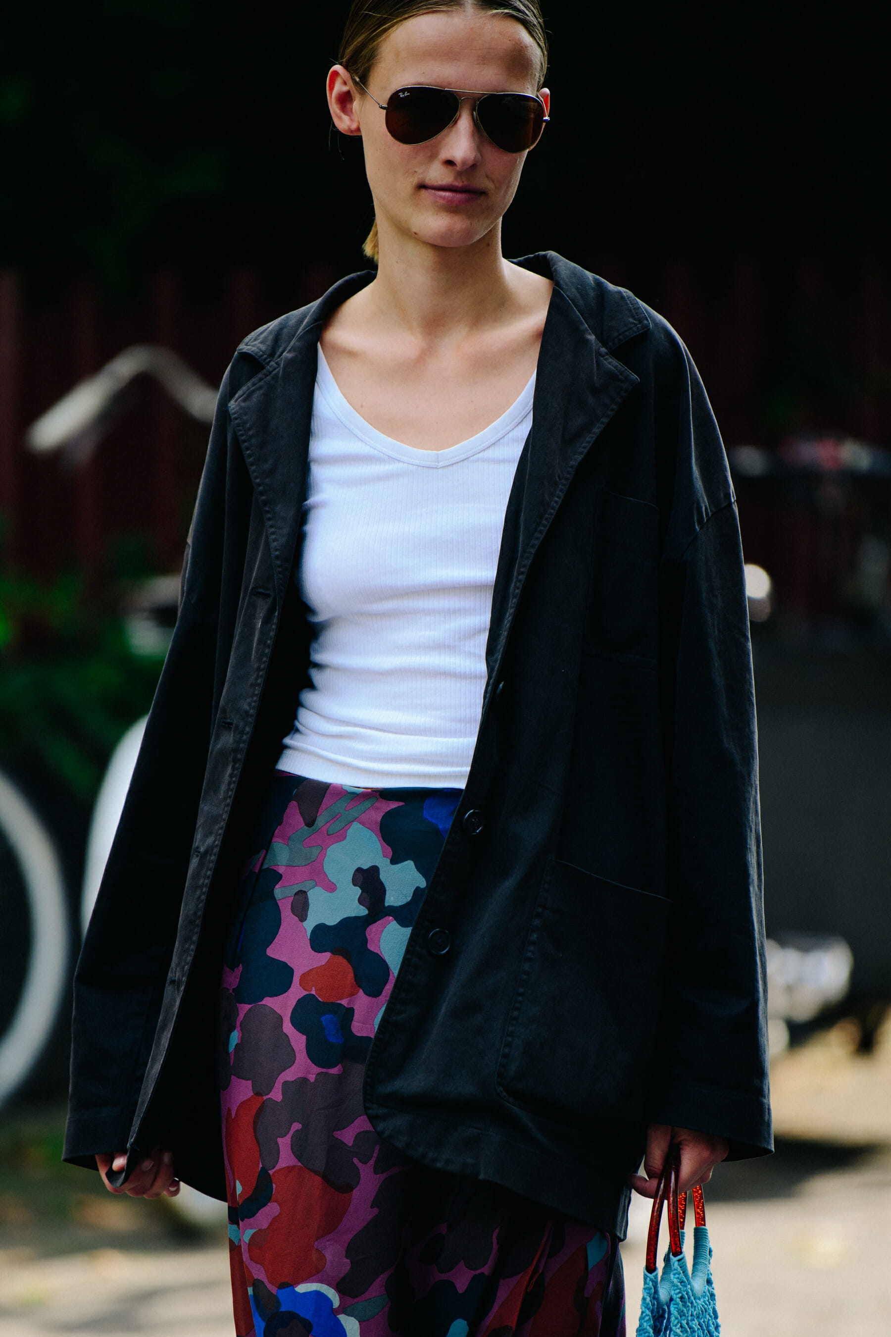 Woman wearing white top