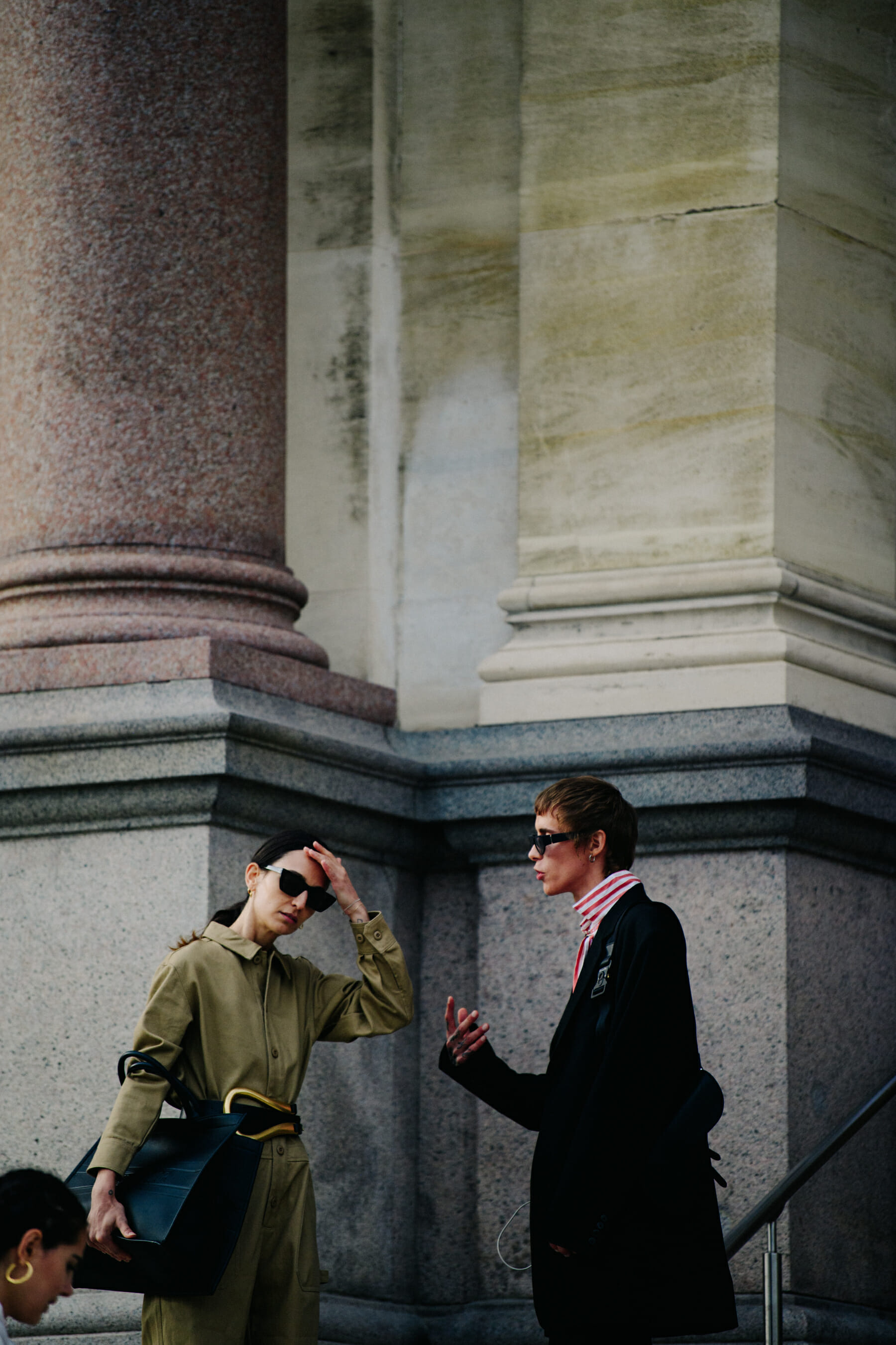 Couple wearing wearing sunglasses