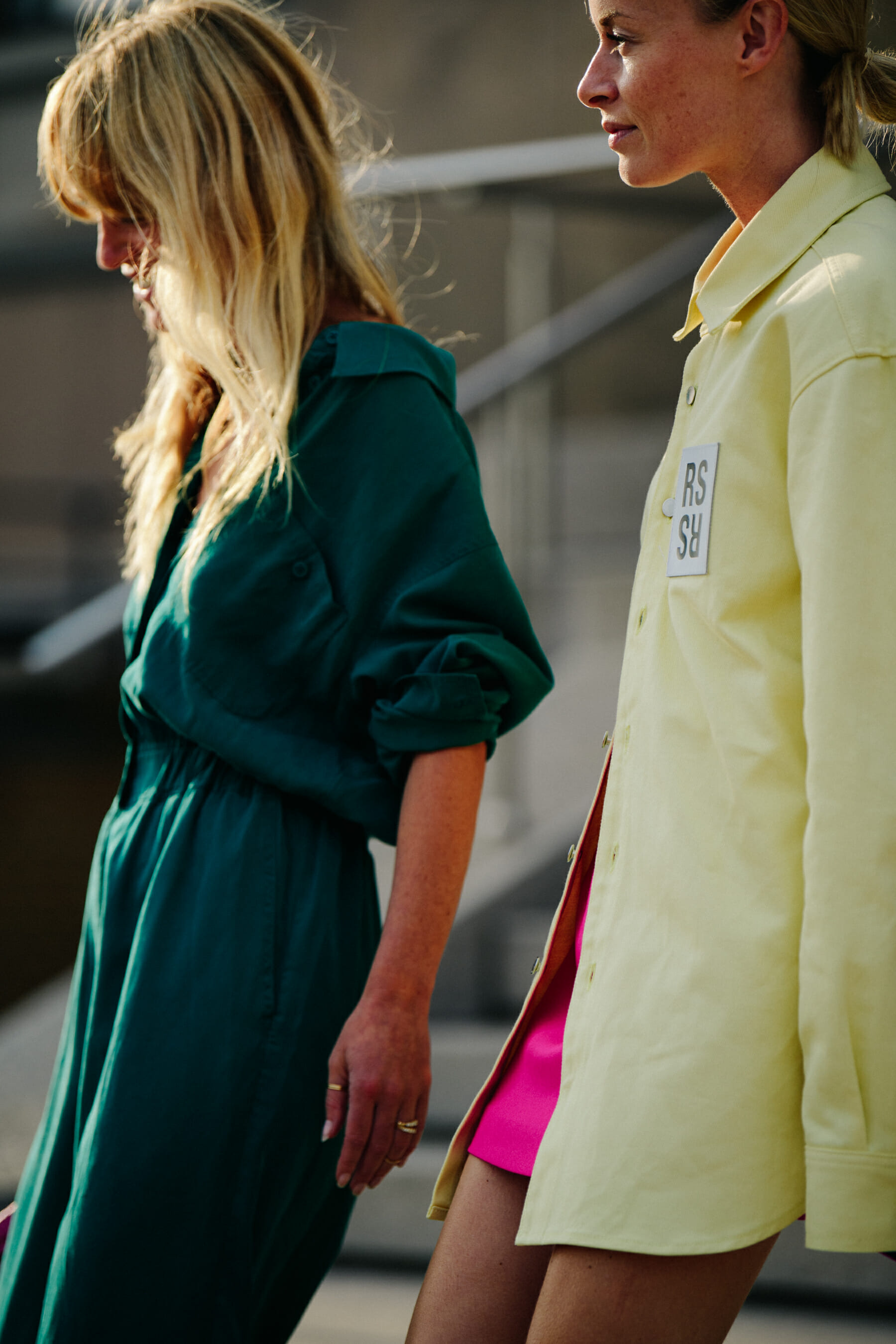 Woman wearing designer outfit