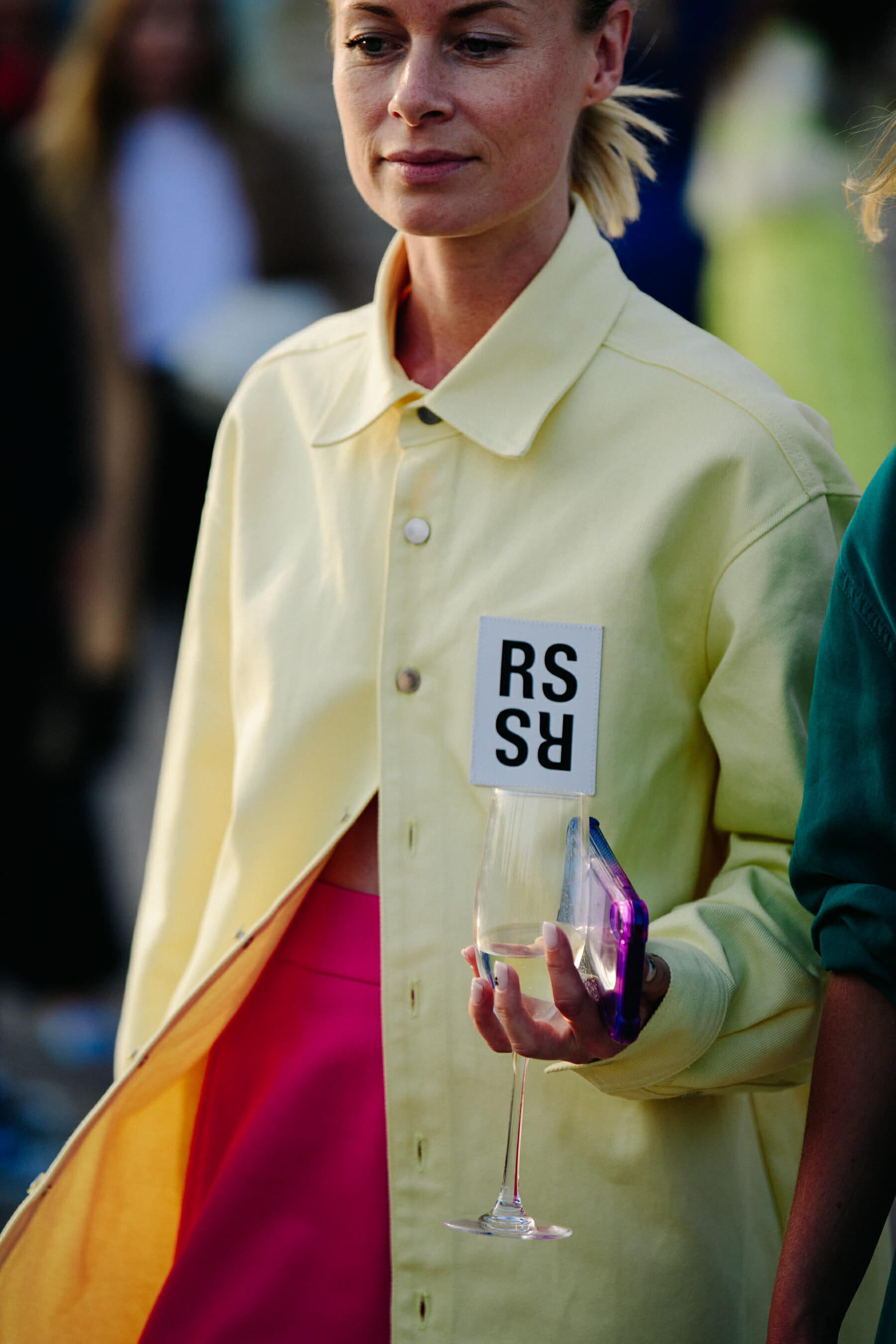Woman wearing Raf Simons