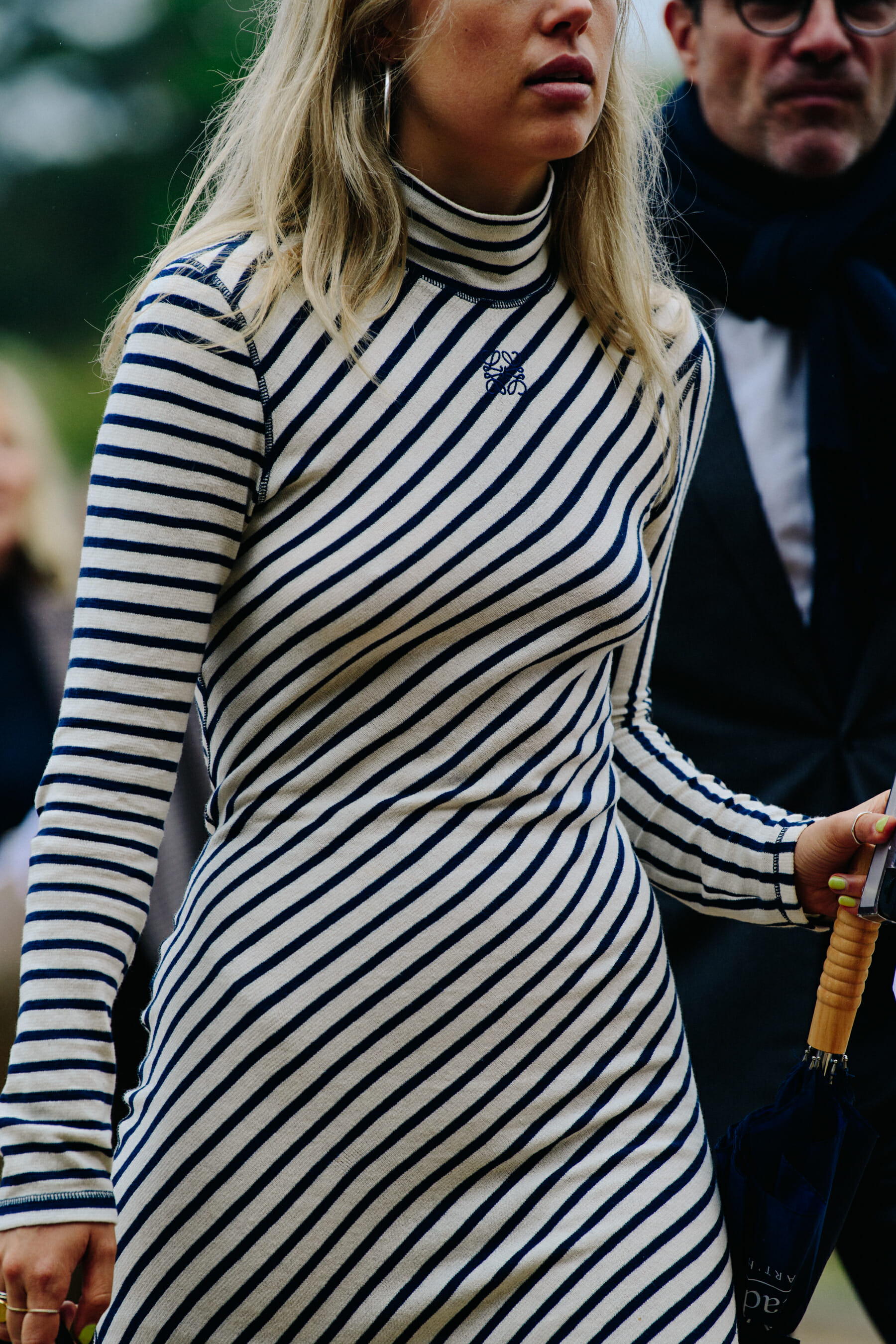 Woman wearing Loewe dress